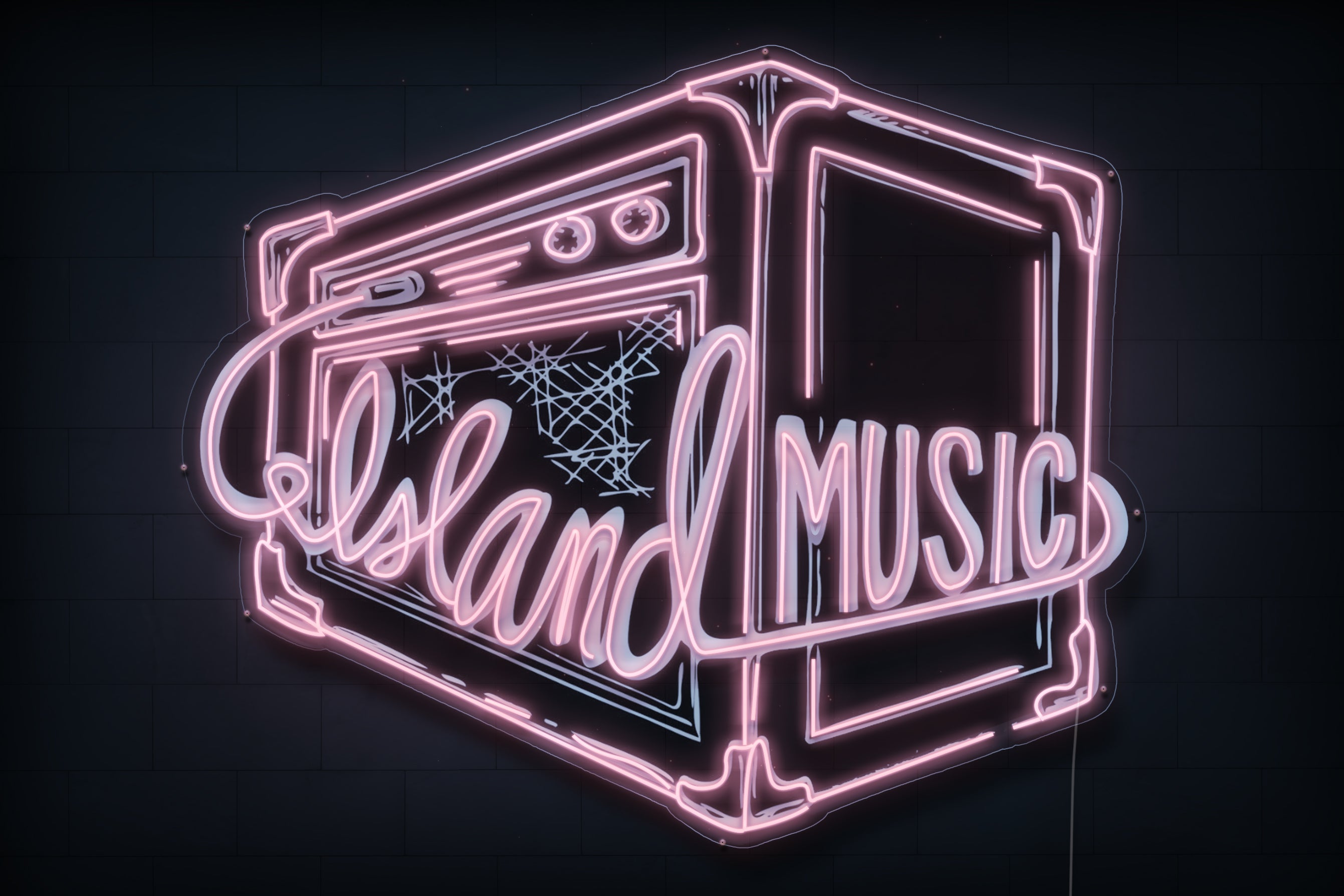 Z1428 Customized LED LOGO to Island