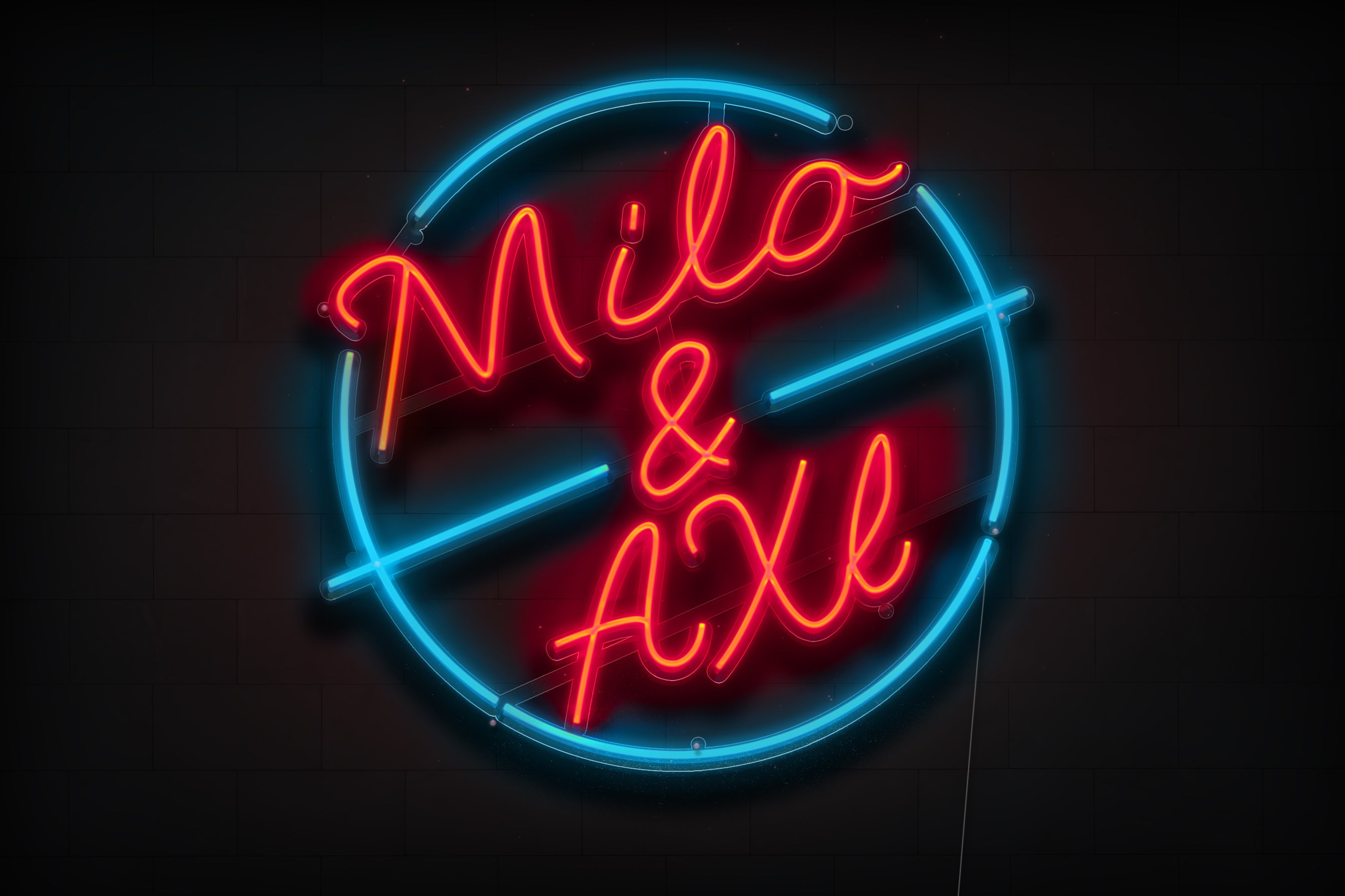 Z1608 Customized LED logo to Jacqi