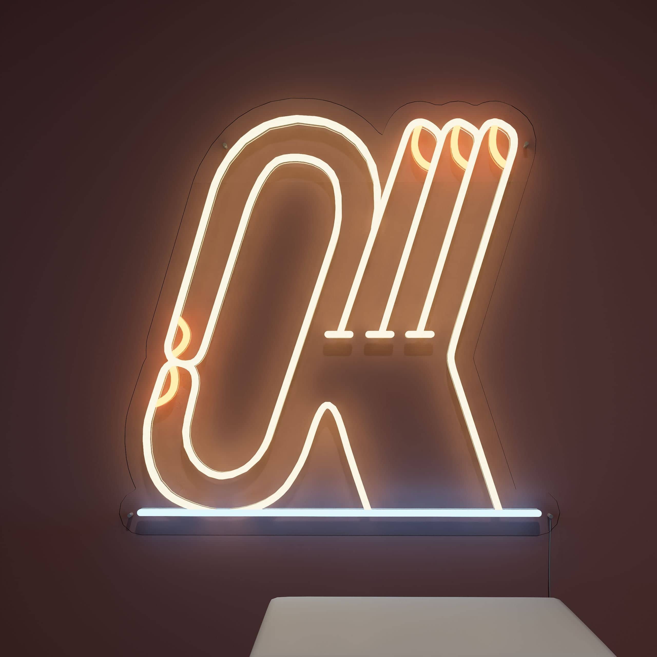 Make spaces shine with awesome It's OK neon light