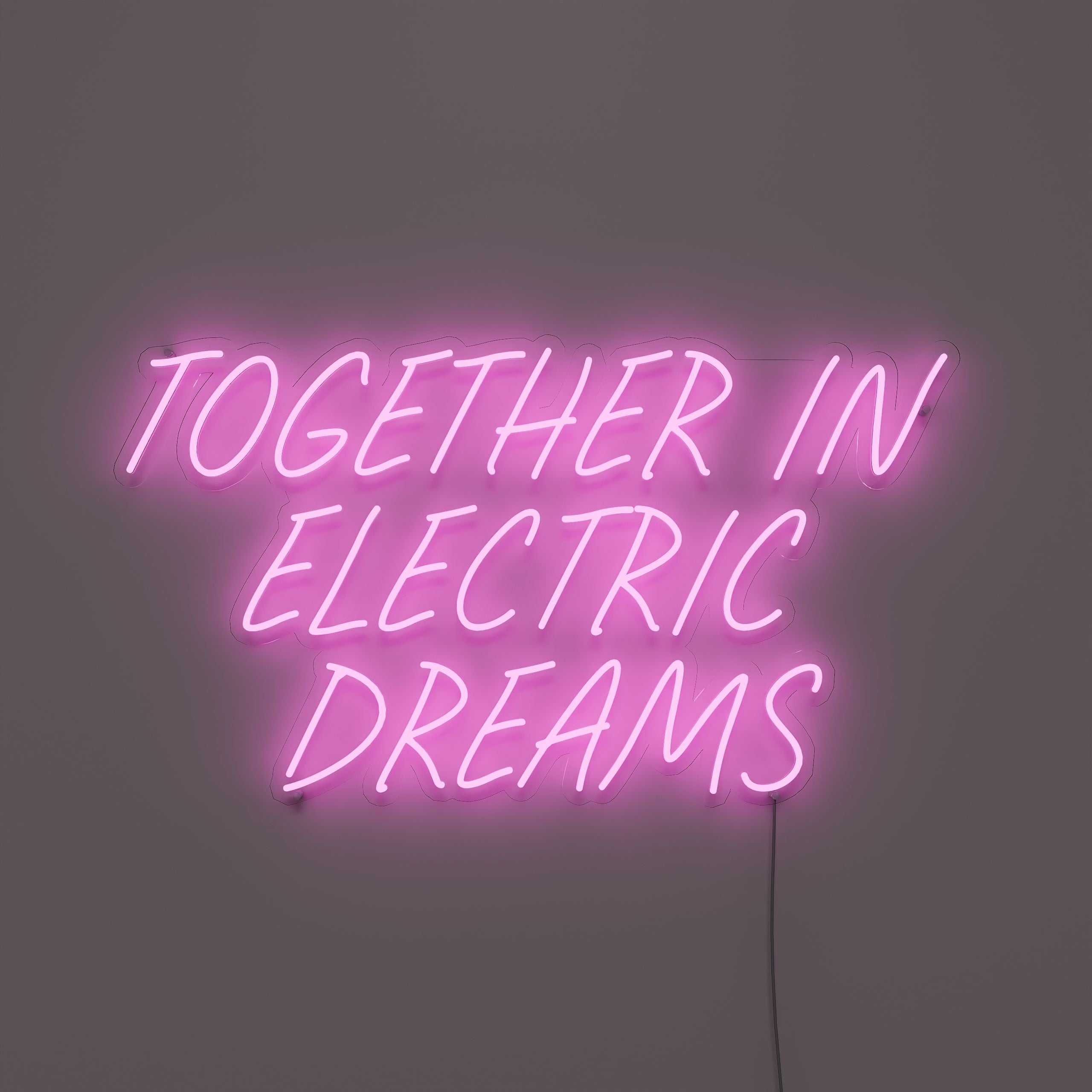 Together in Electric Dreams Neon Cocktail Sign