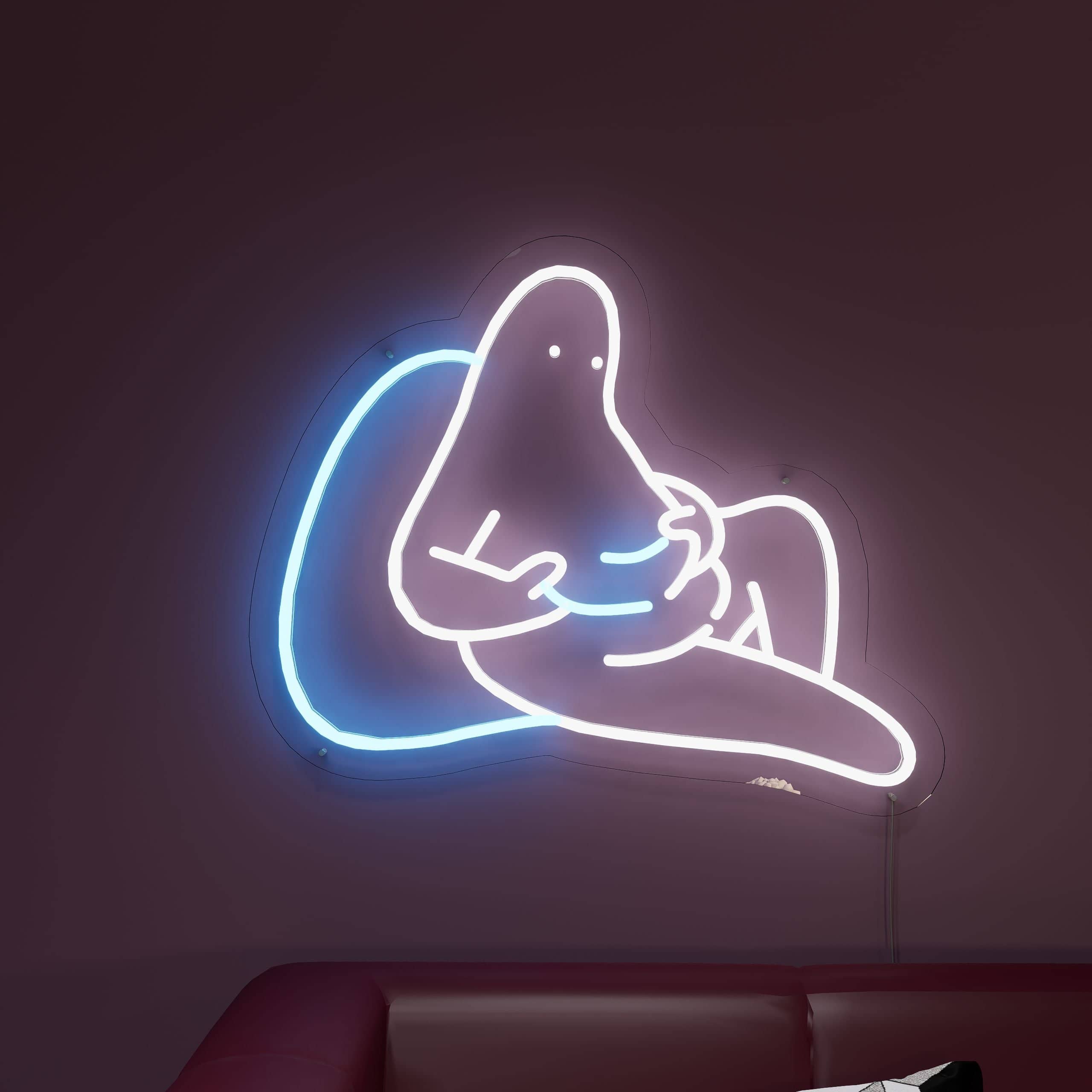 Am I fat neon sign, a fun twist to interiors