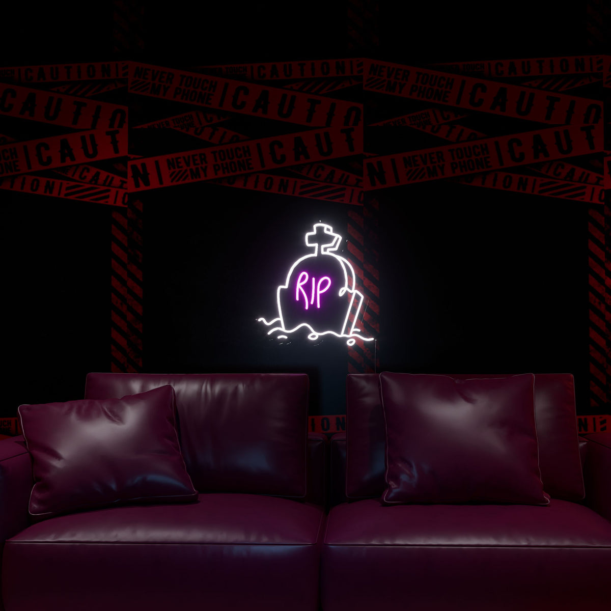 Neon Sticker Rip Rip Halloween neon sign — NeonsignLife™ | Custom LED Neon Sign & Wall ...