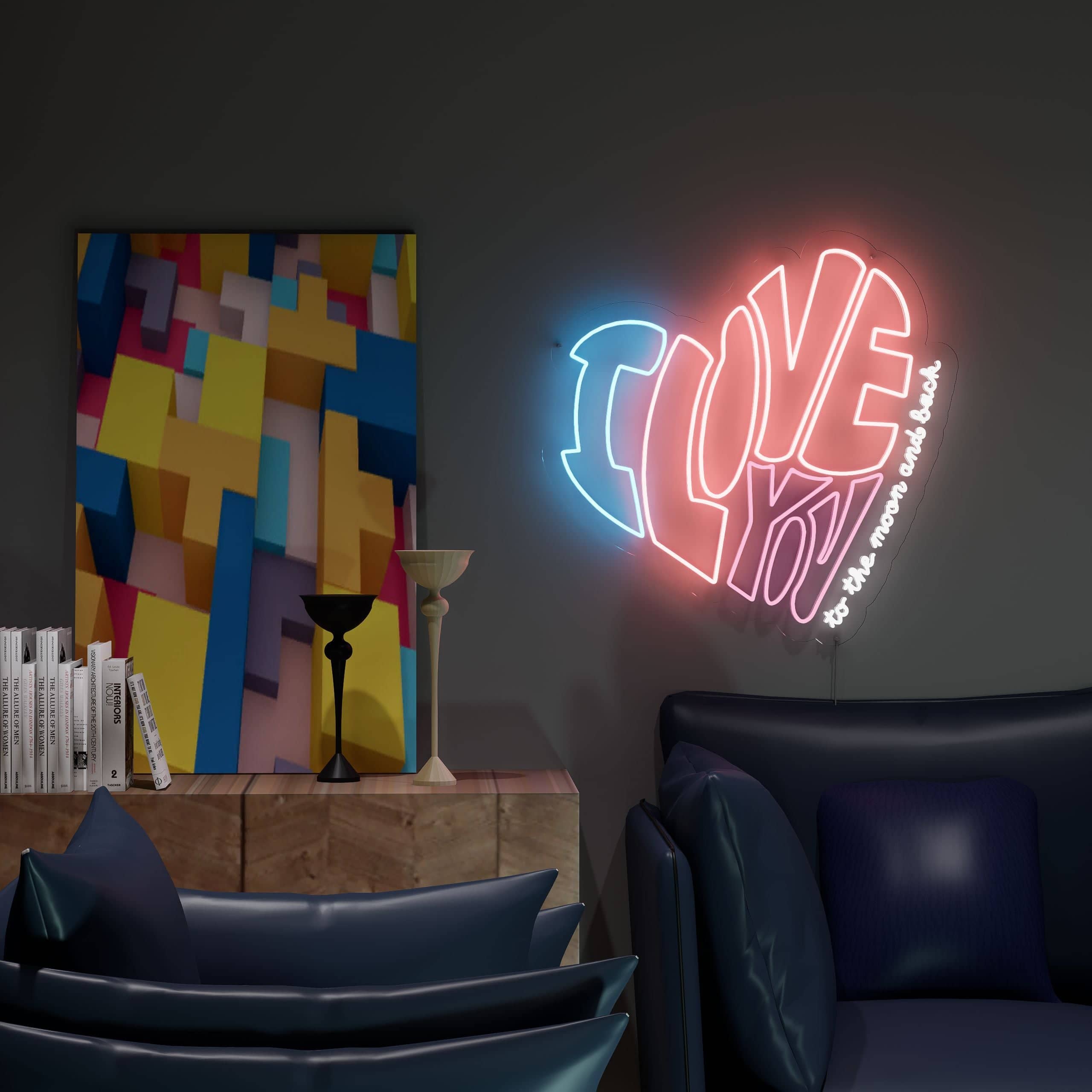 Create a cozy ambiance with Love you heart sign
