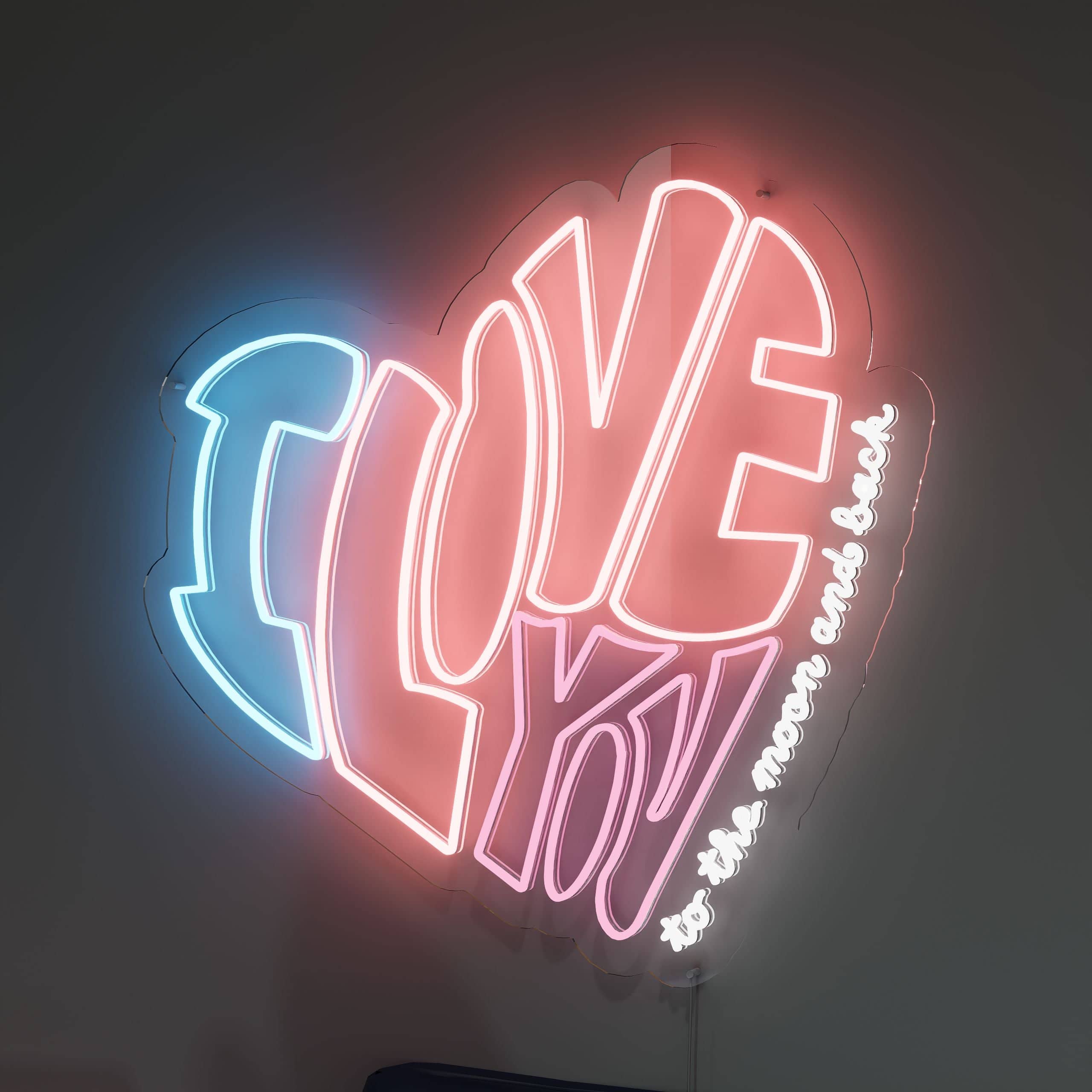 Heart neon sign infuses romance into home decor
