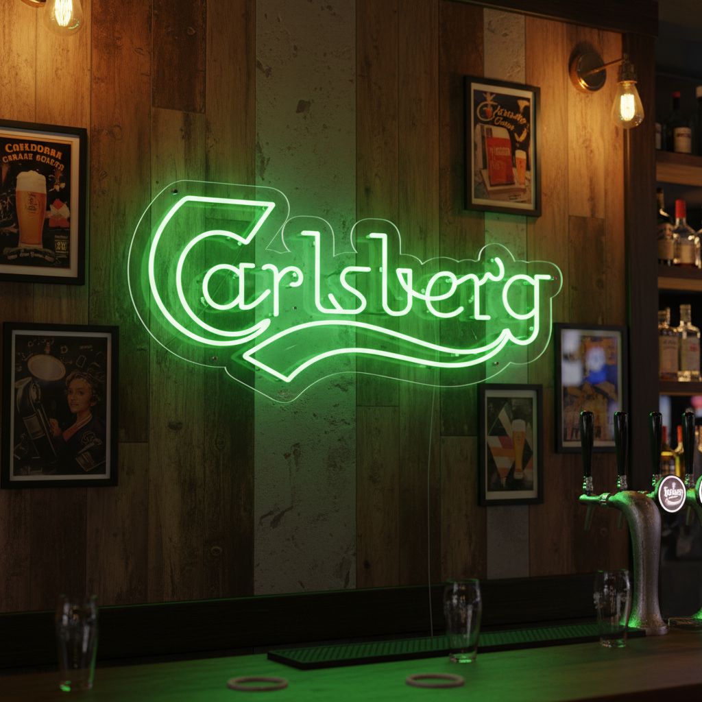 Carlsberg Neon Sign — NeonsignLife™ | Custom LED Neon Sign & Wall