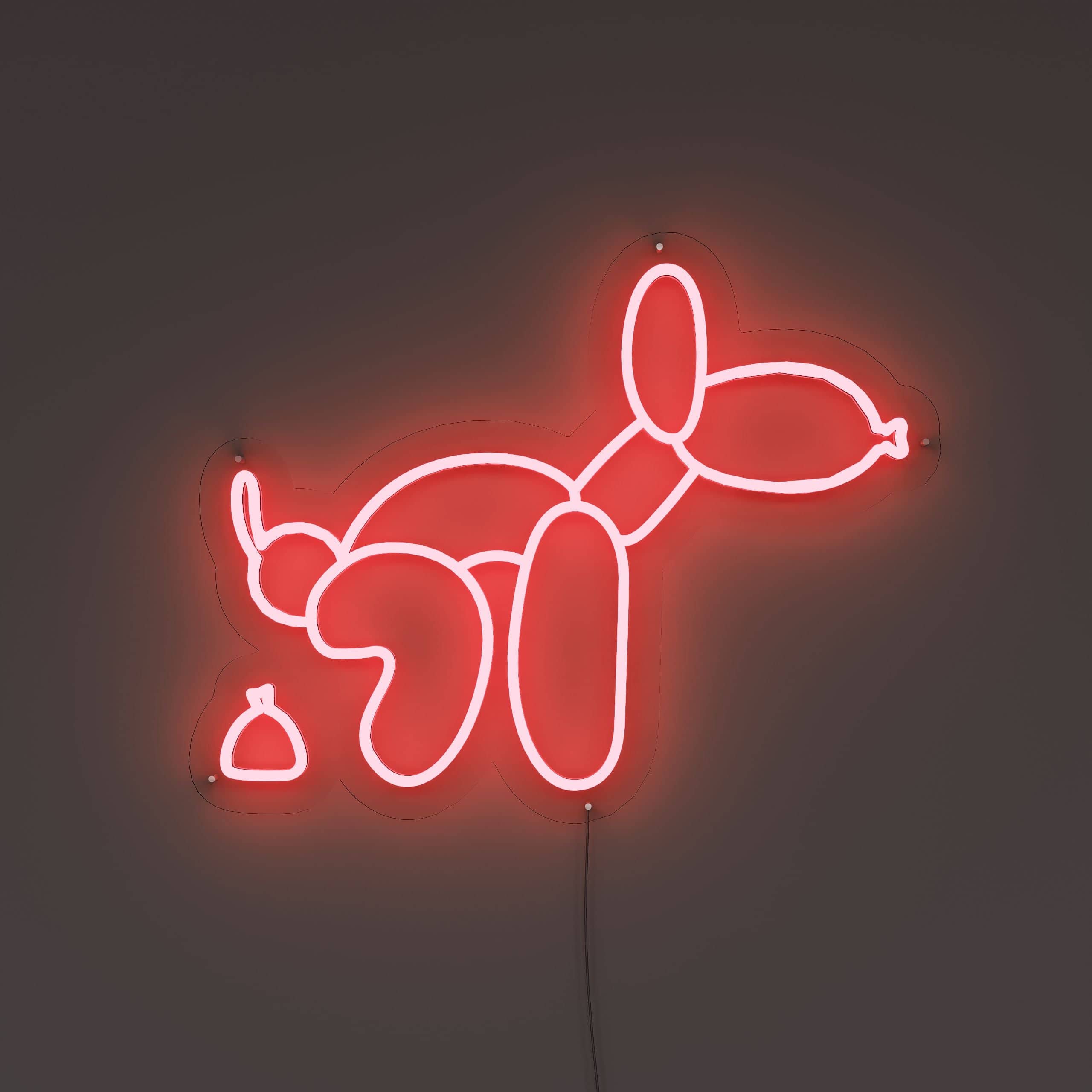 İnflatable Dog Neon high quality Sign, İnflatable Dog Neon Light, Handmade Neon Light