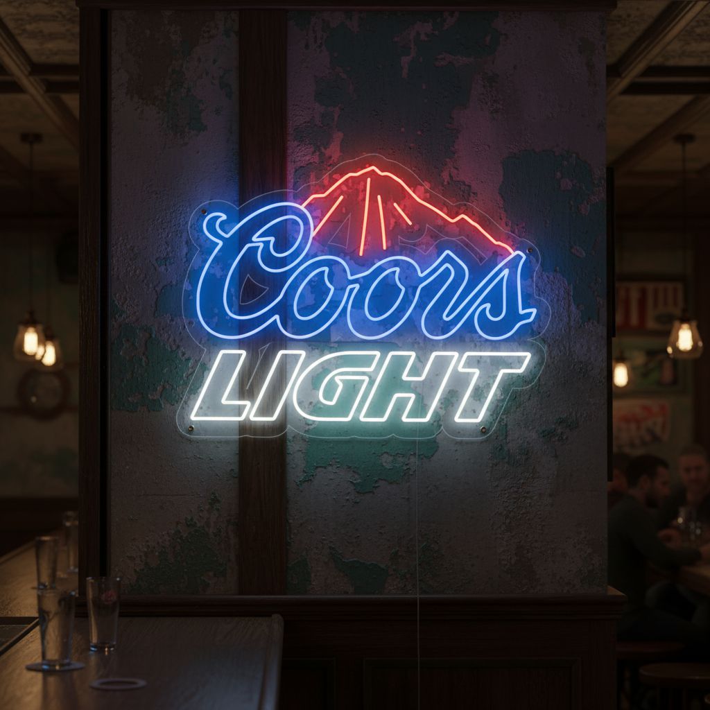 Coors LIGHT ネオンライト インテリア照明 ガレージ 店舗装飾 Coors