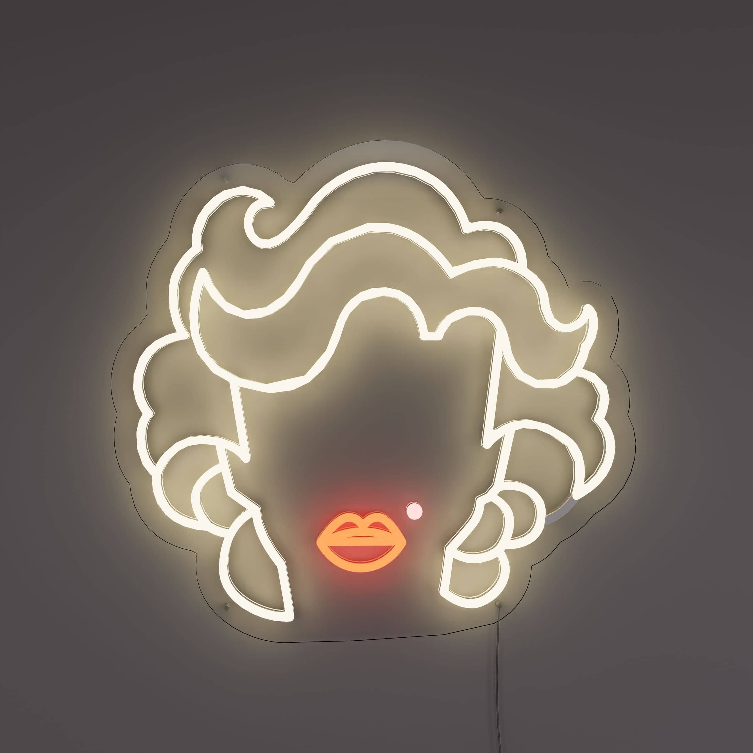 Marilyn Neon Sign brightens your living room elegantly