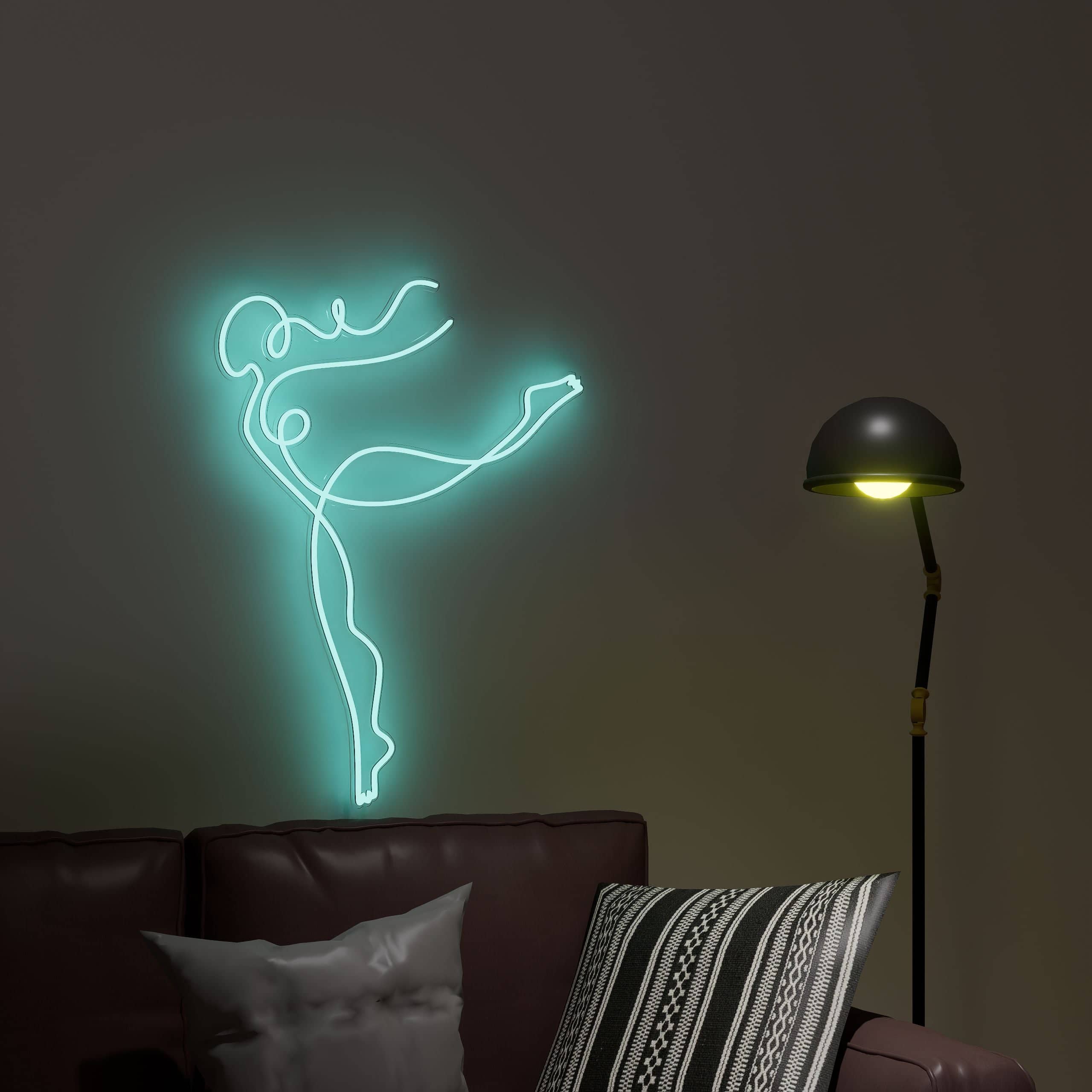 Dance neon sign adds artistic flair to children's room decor