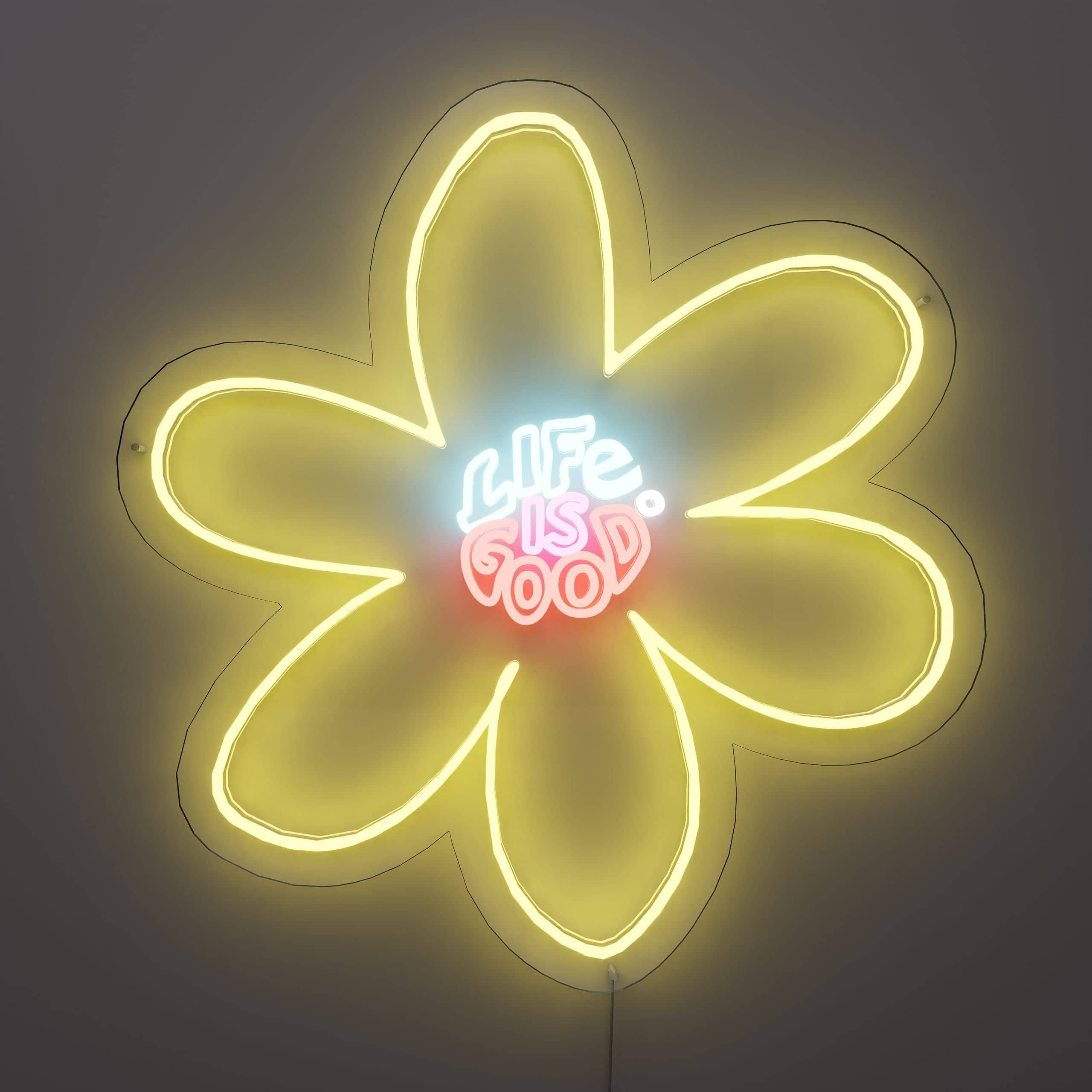 flower neon sign