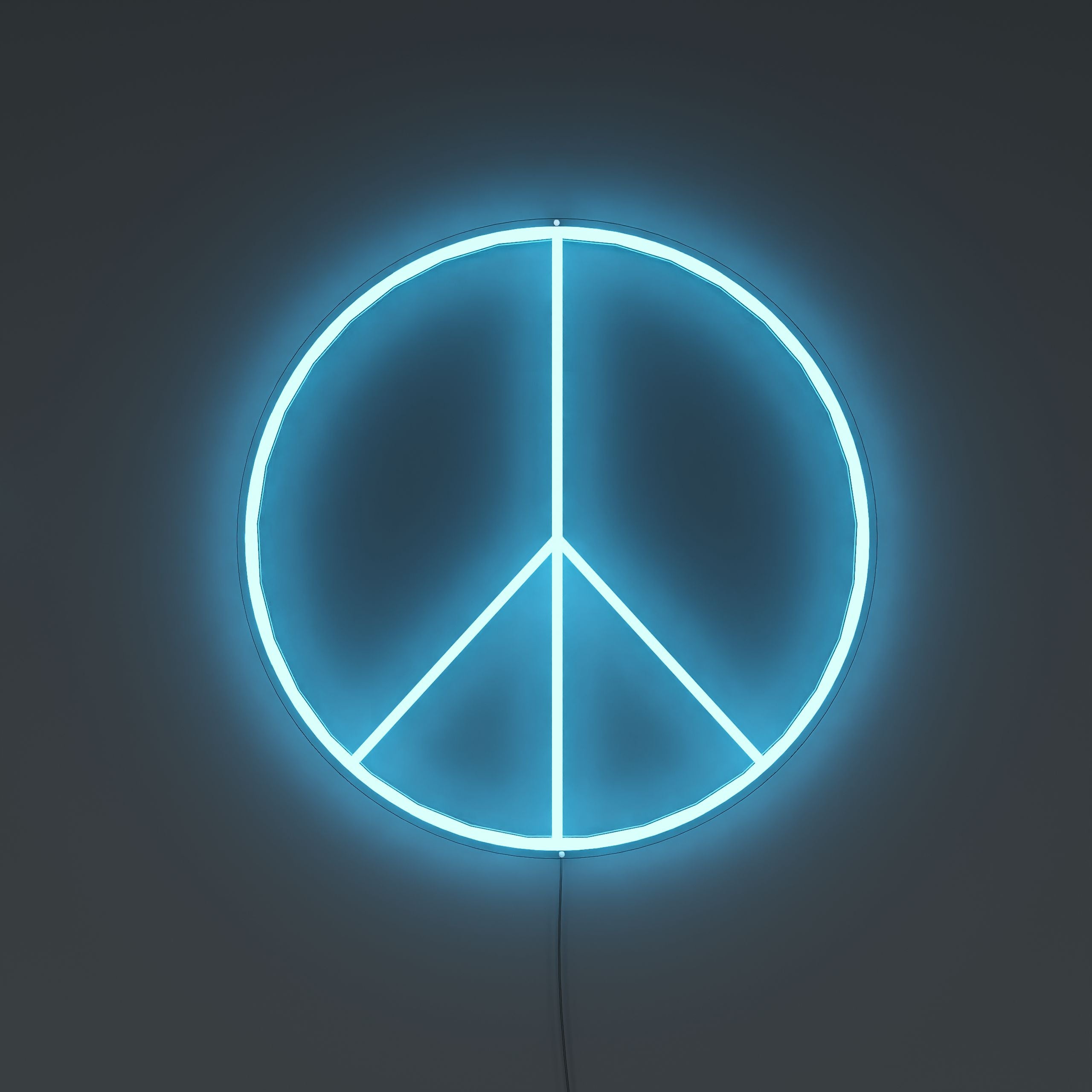 Peace sign neon light hotsell