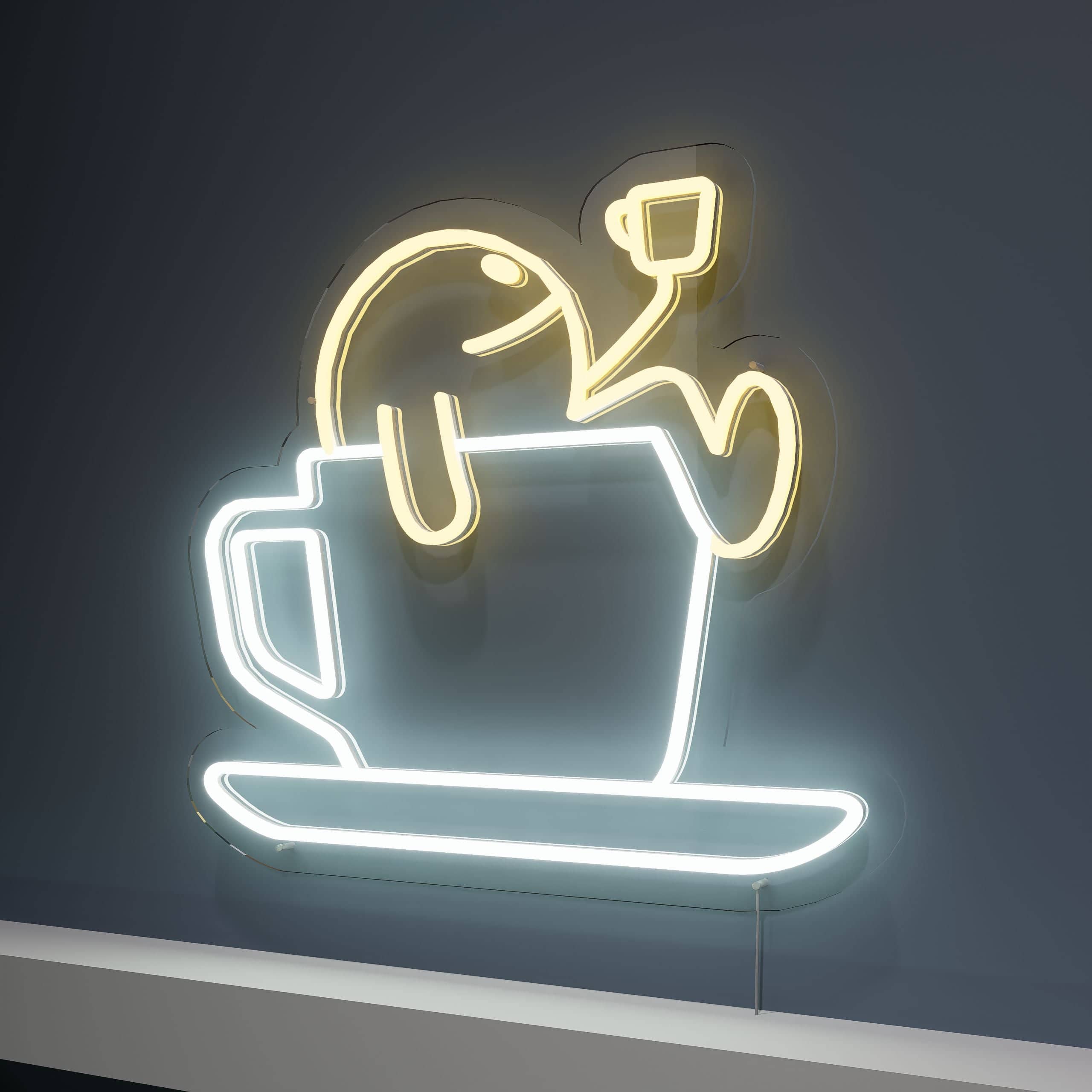 Brighten your kitchen with a coffee neon light