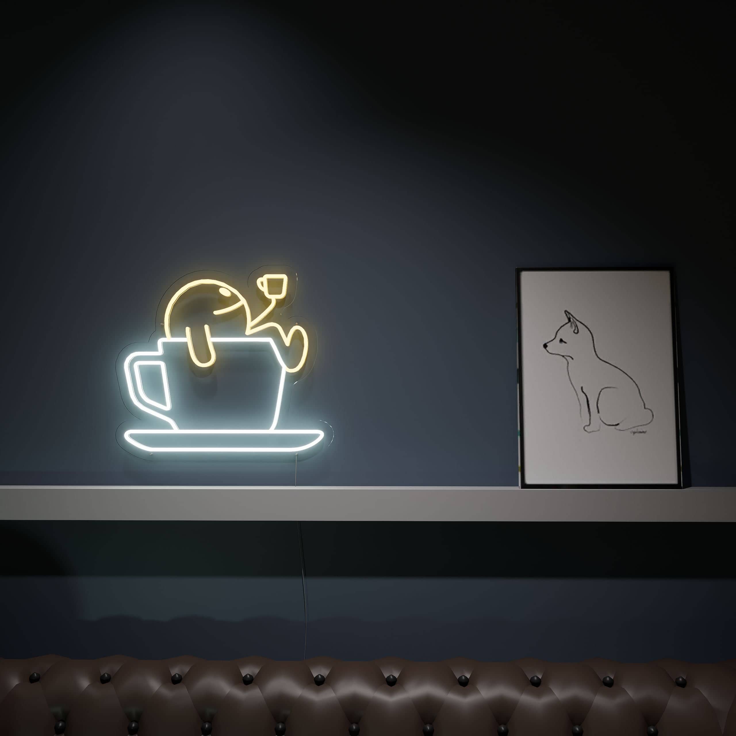 Enjoy a cup of coffee Neon Sign for cozy evenings
