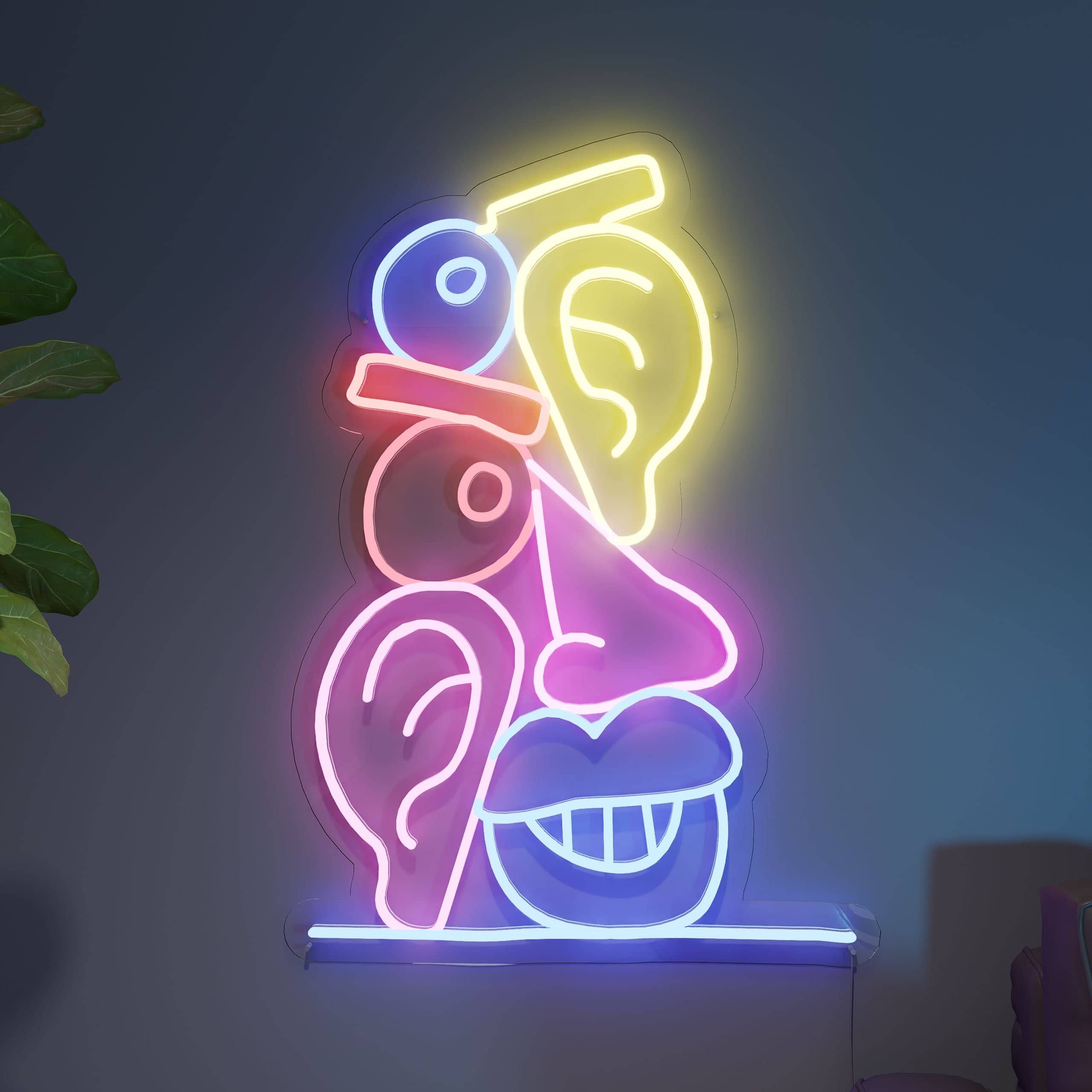 Open neon sign adds warmth to living spaces