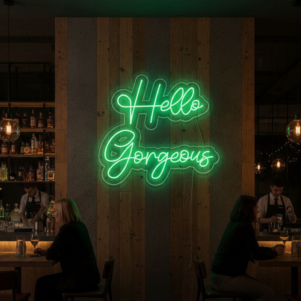 Hello Gorgeous LED Neon Sign