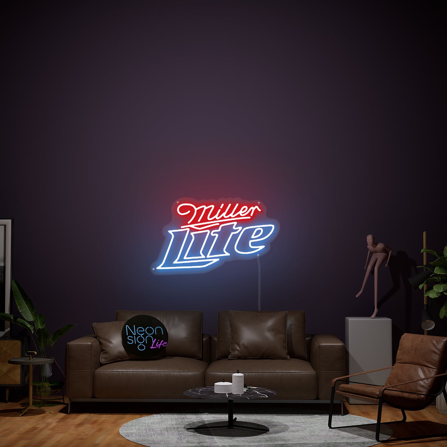 Miller Lite Neon Signs — NeonsignLife™ | Custom LED Neon Sign & Wall ...