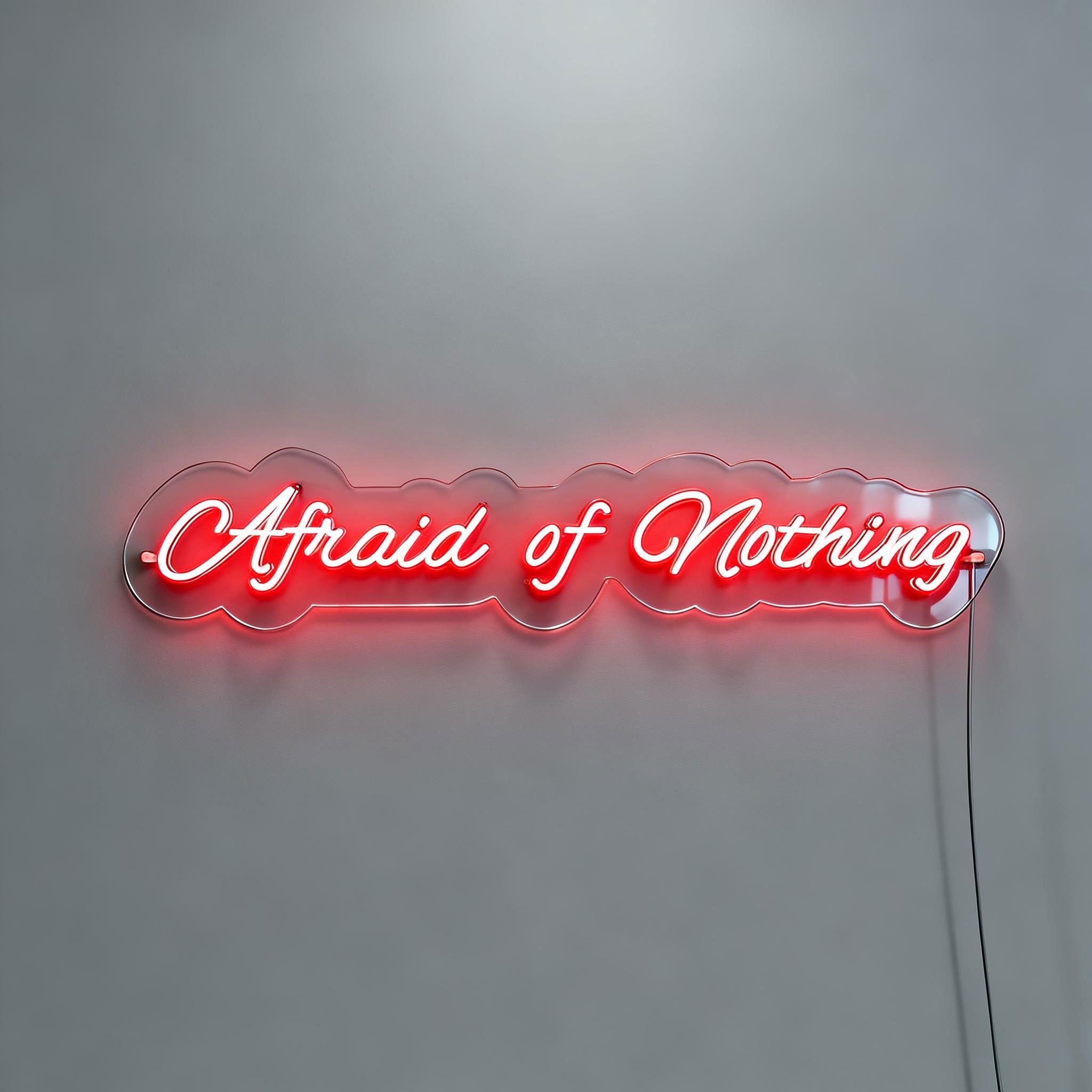 Afraid Of Nothing LED Signs