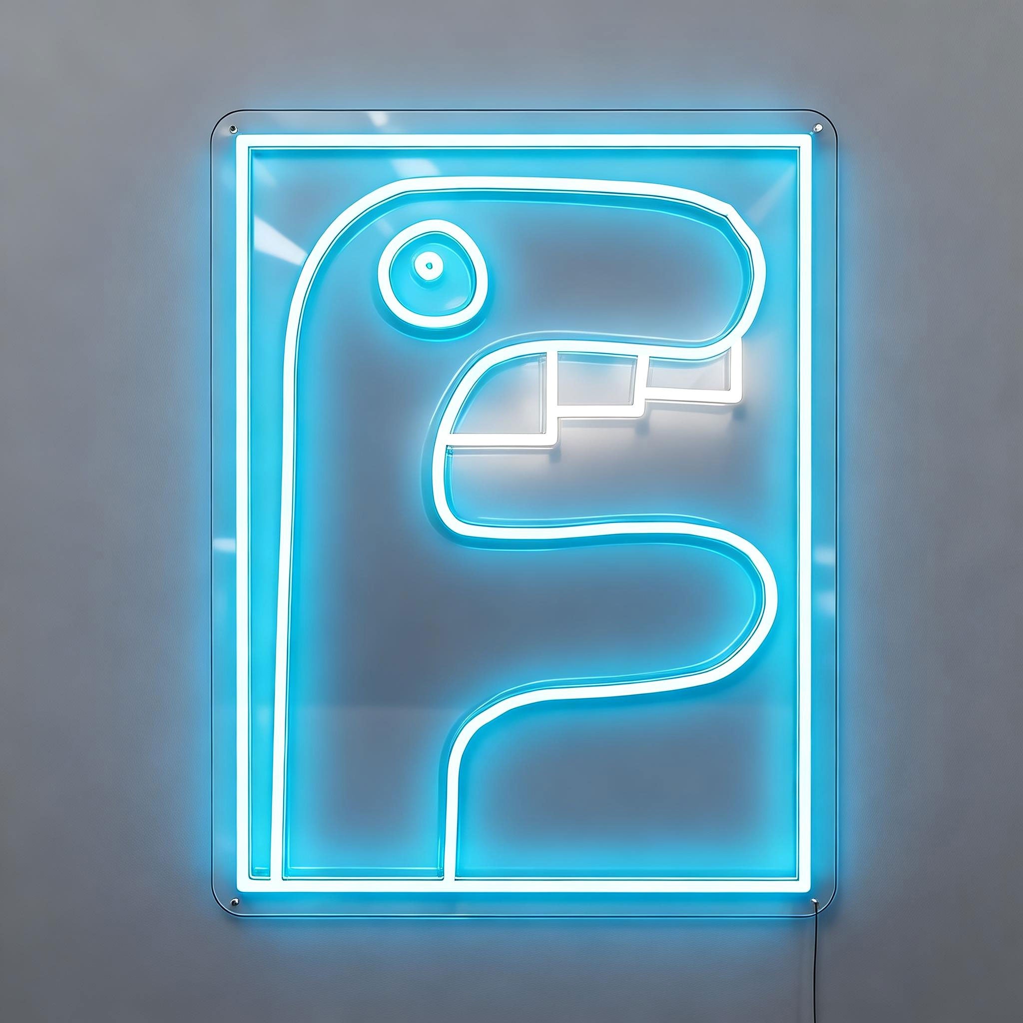 Art Neon Sign A Long Laugh by Noir