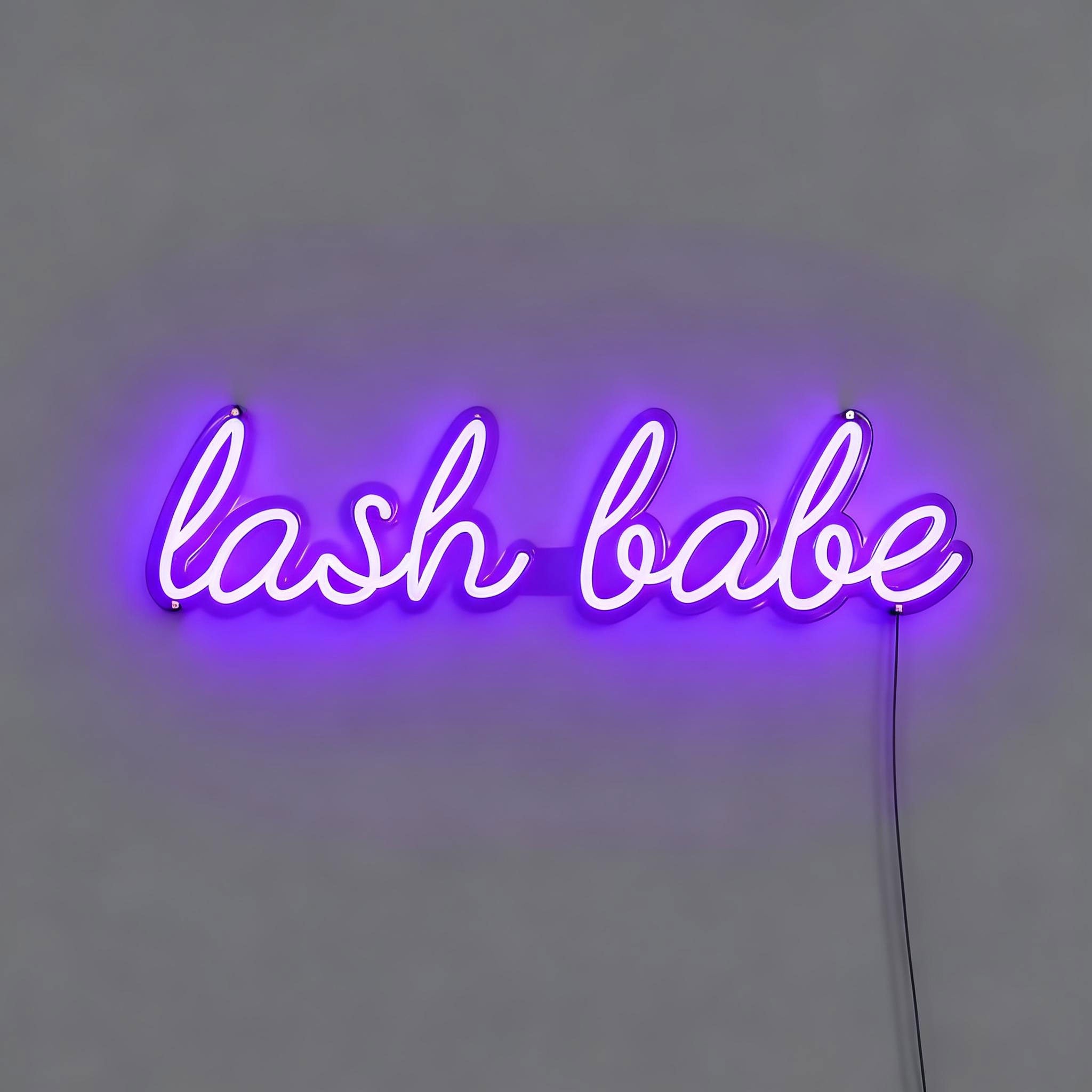 Baby Lashes neon sign
