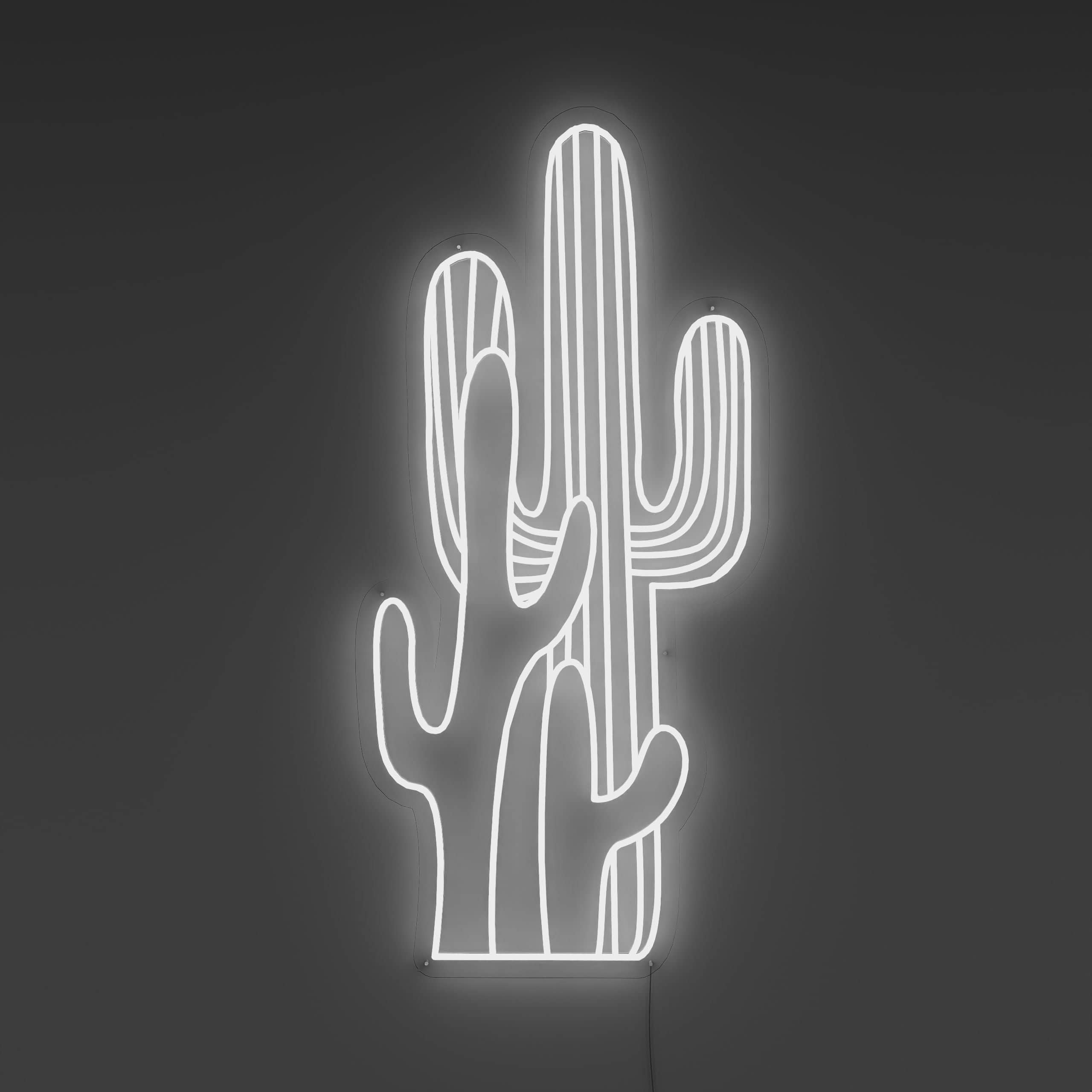 neon sign cactus Multicolor Cactus Neon Sign