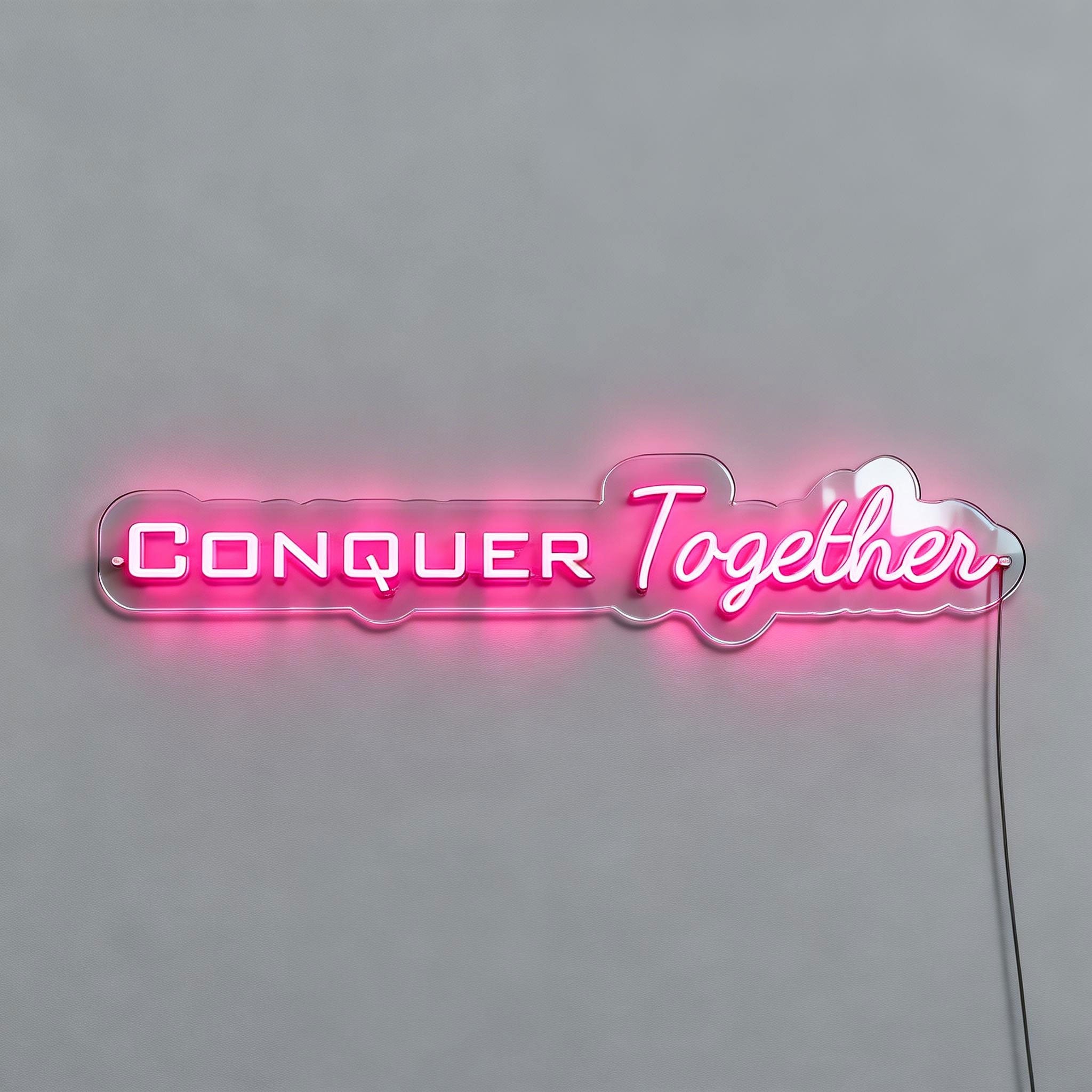 Conquer Together Gym Signs