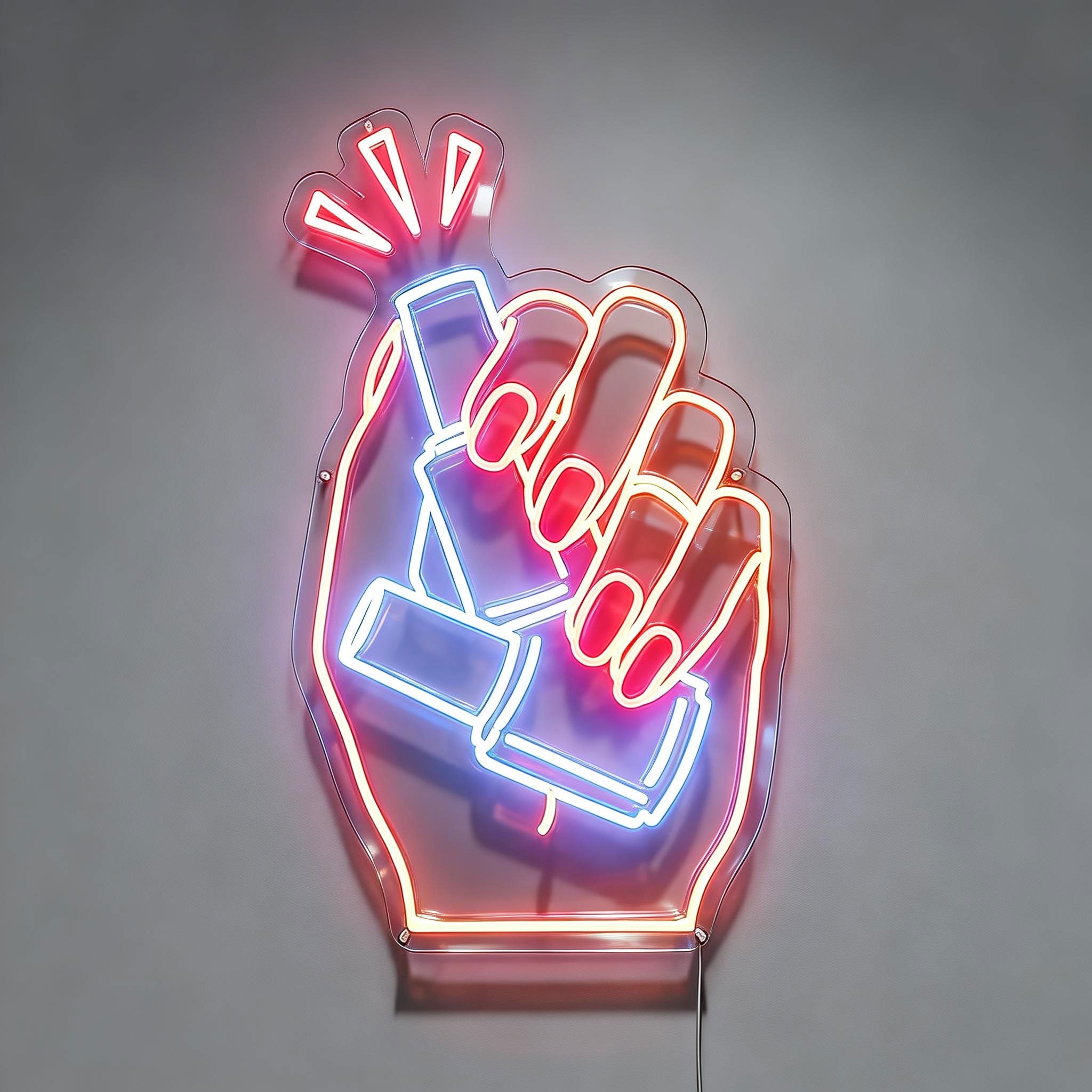 Crystal Nails Neon Sign