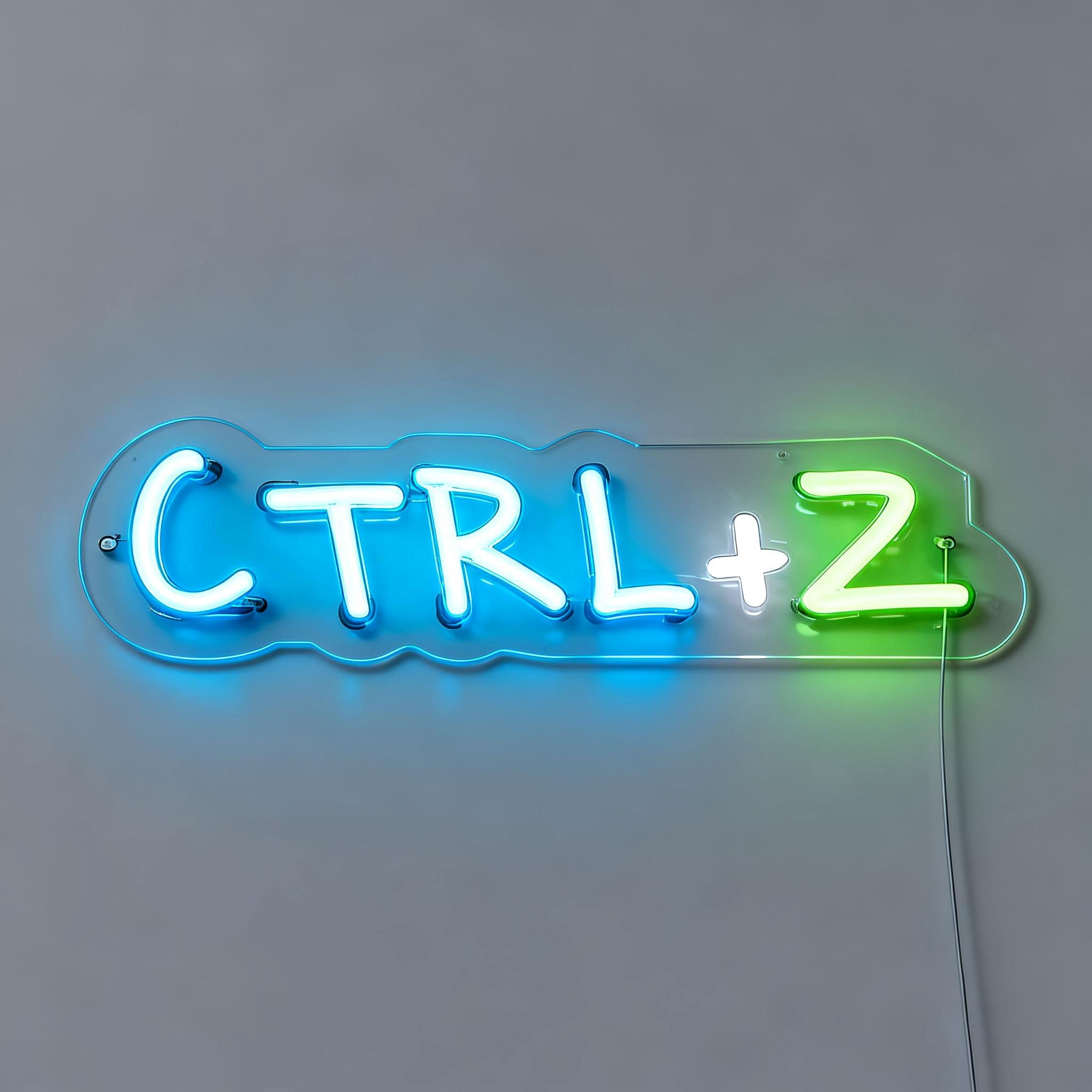 Ctrl+z Office Neon Sign