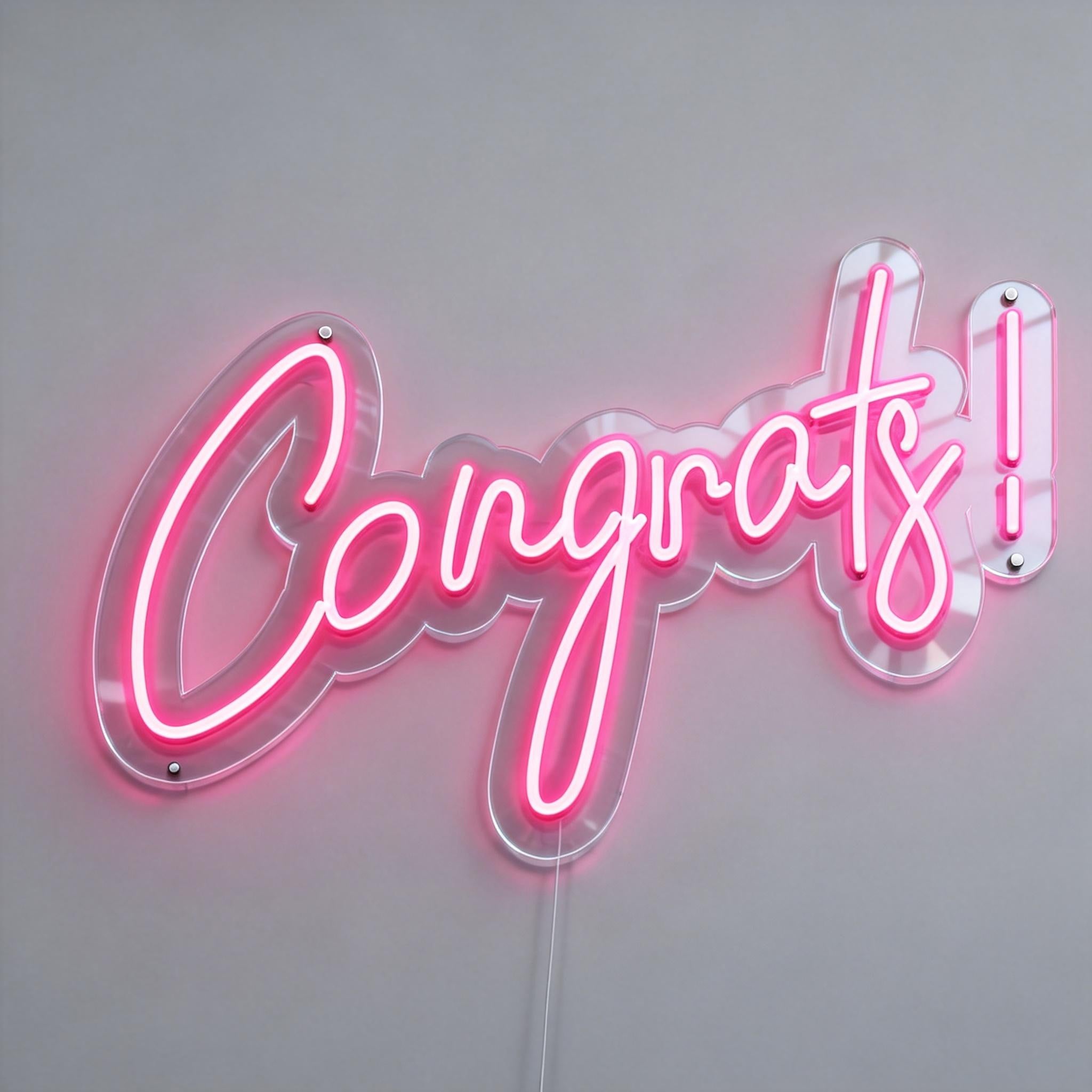 Congrats! Neon Sign