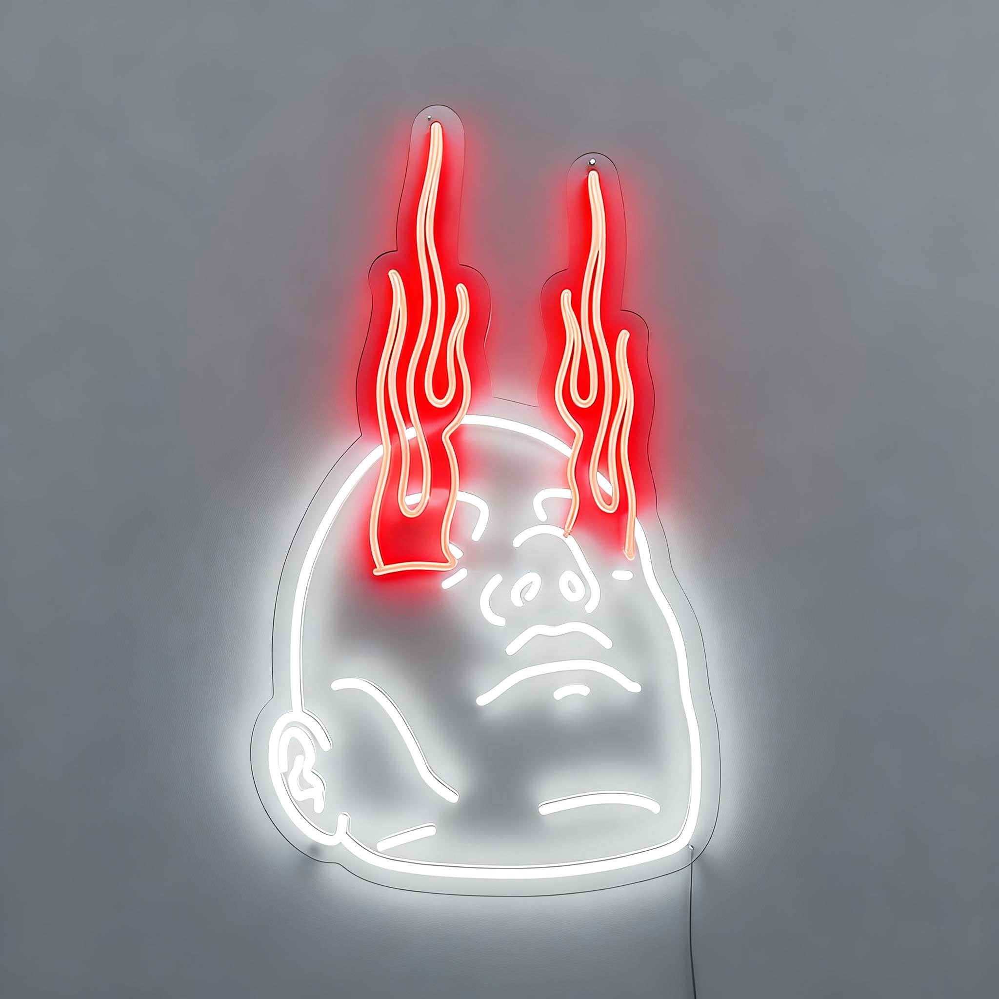 Eye on Fire Neon Sign