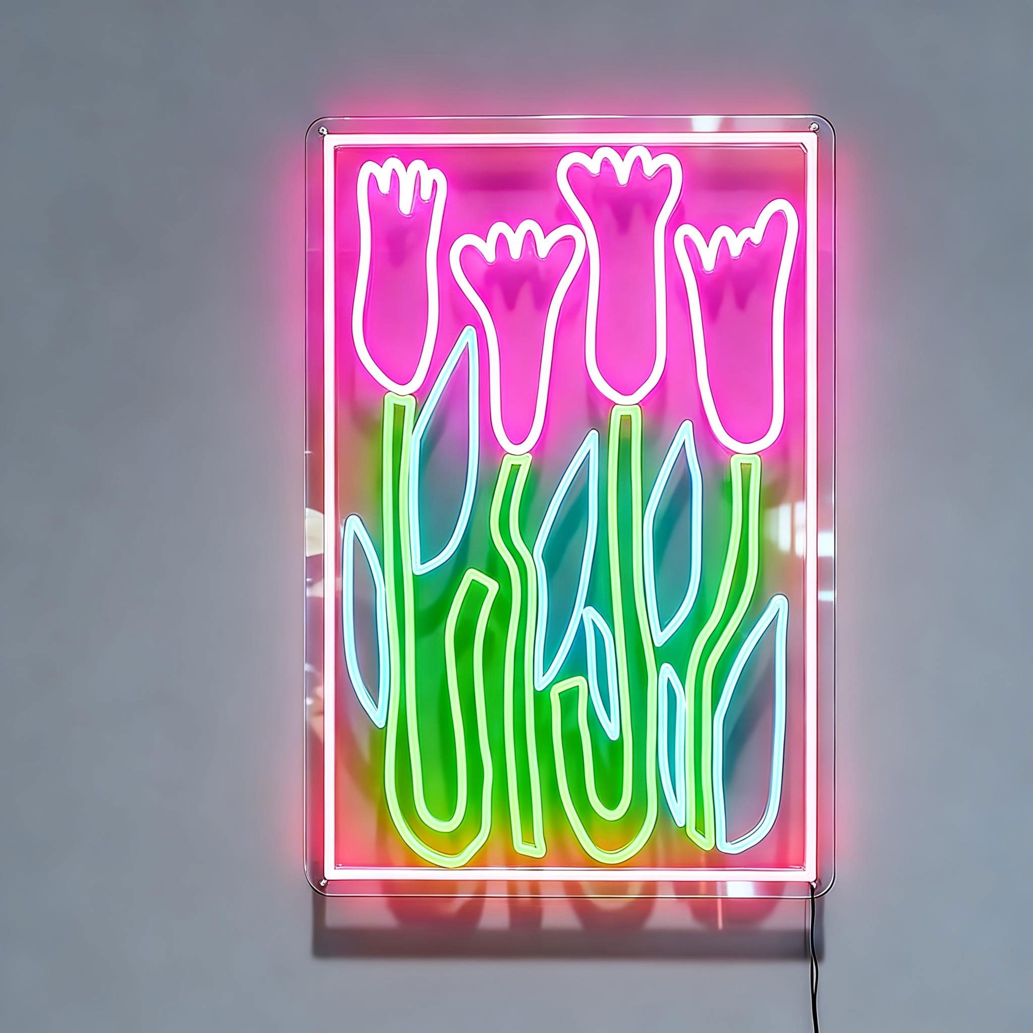 Flower Neon Sign lily