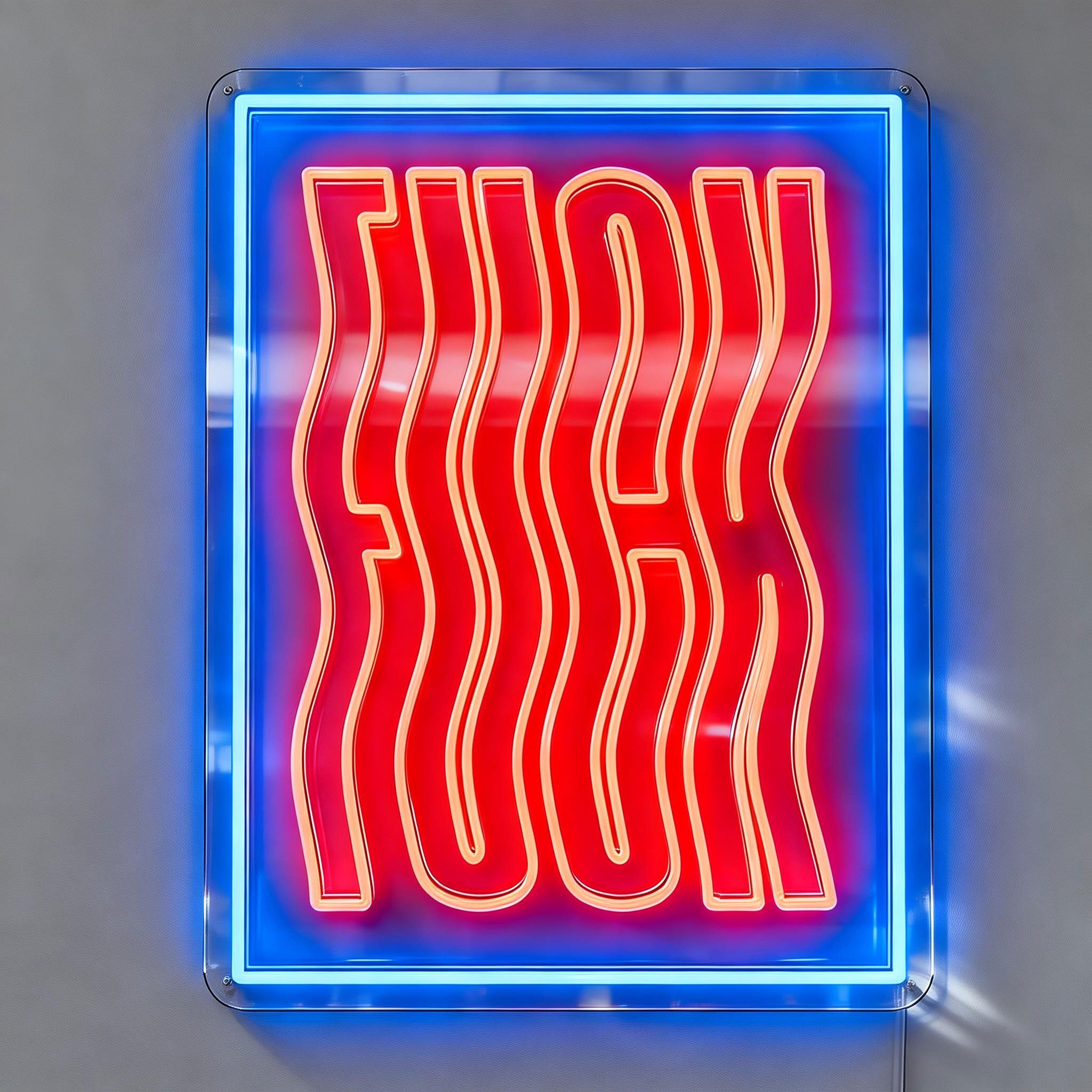 Flowing Fuck off Neon Sign
