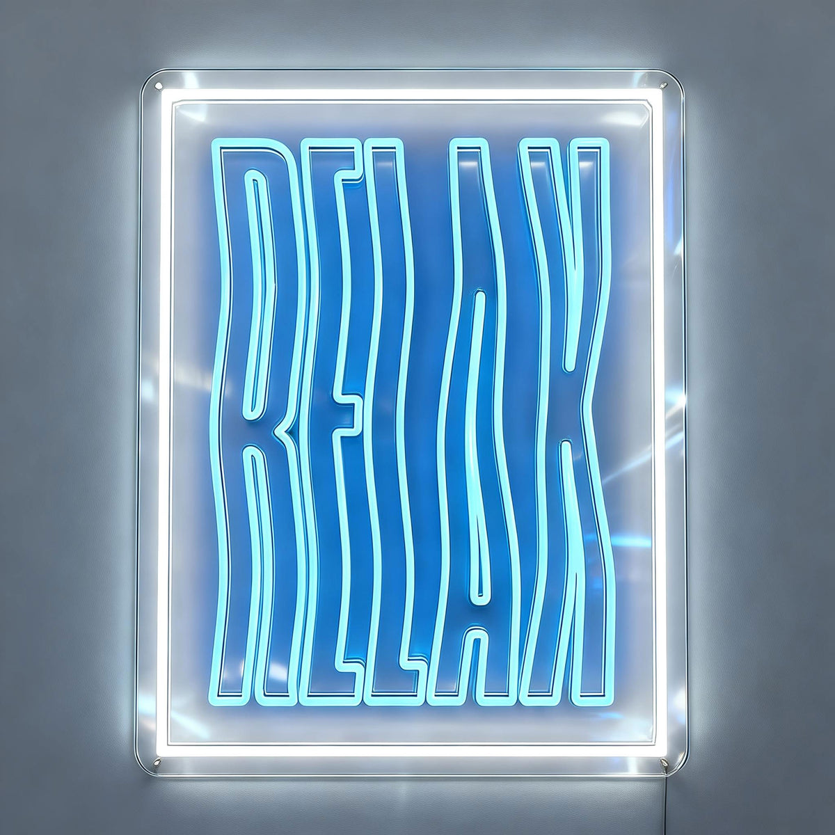 Relax Neon Sign Flowing Font — NeonsignLife™ | Custom LED Neon Sign ...