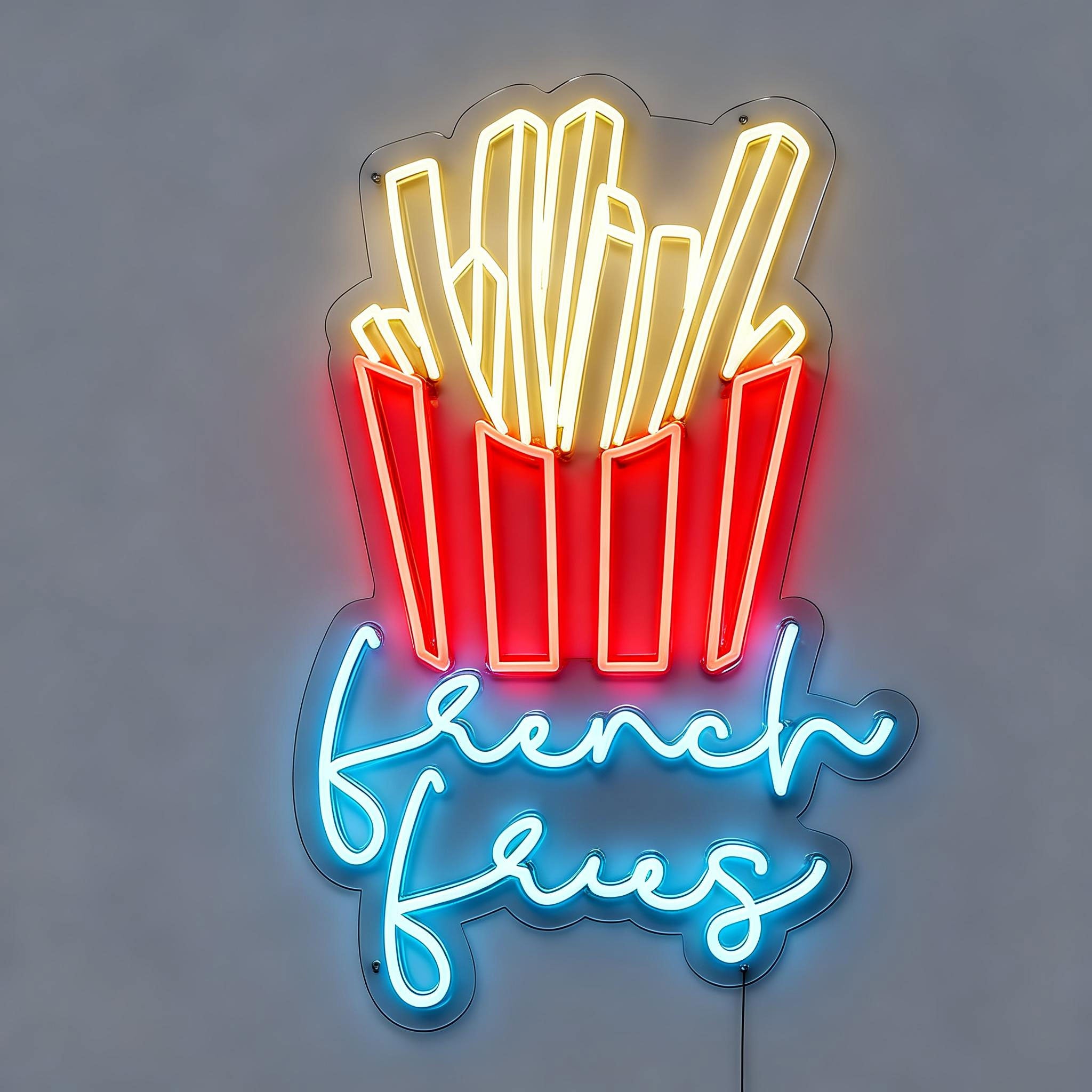Food Neon Sign French Fries