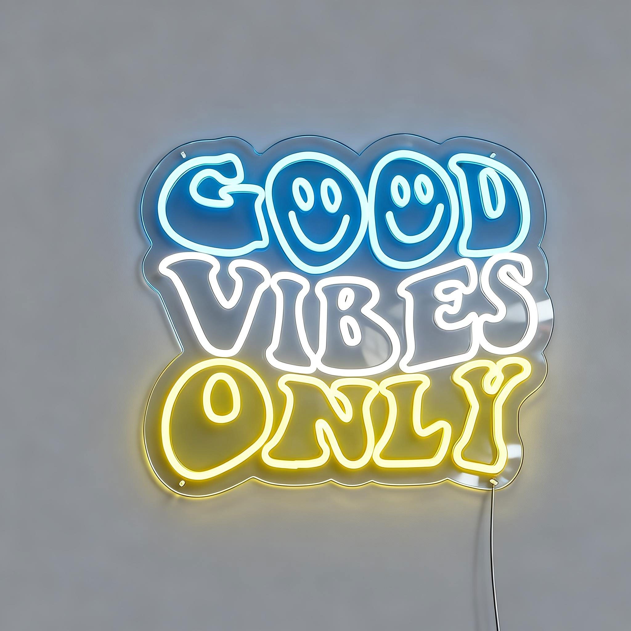 Good Vibes Only Signs Smiley