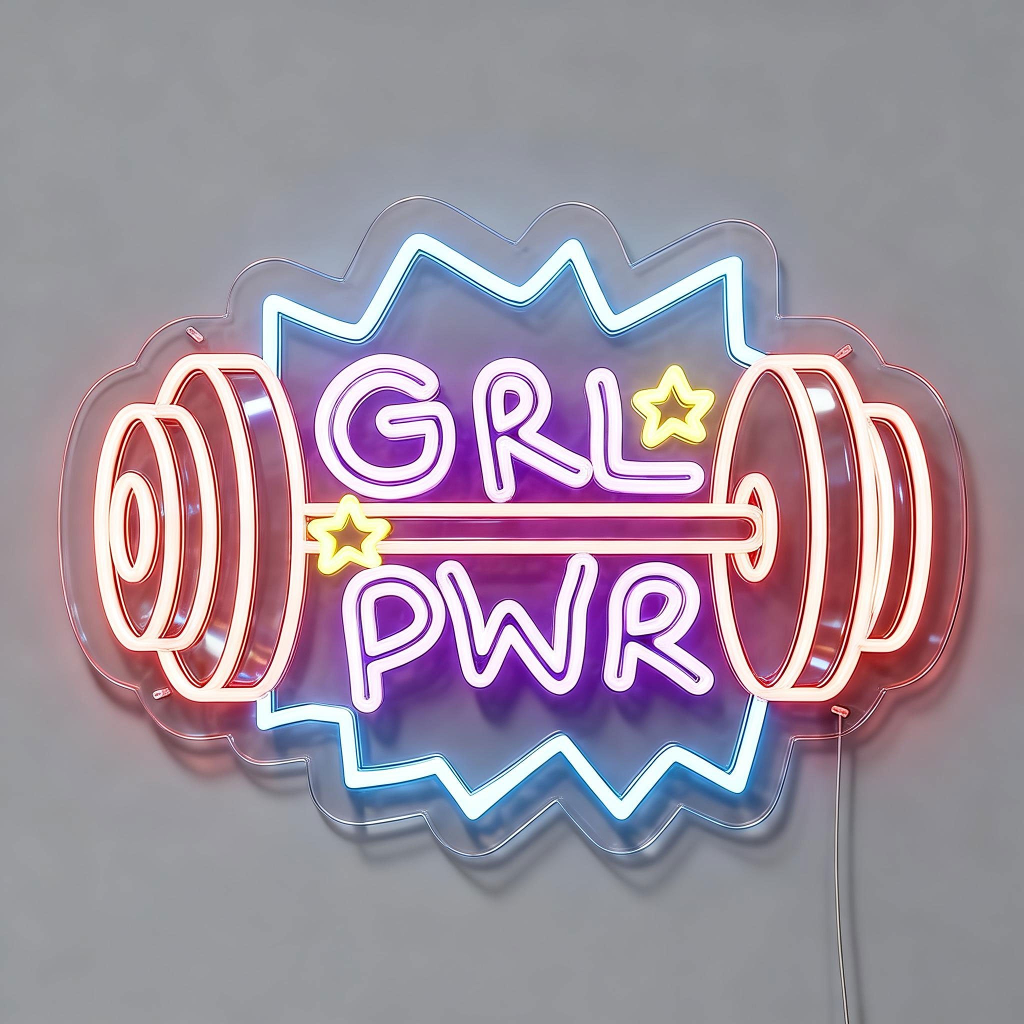 Gym Neon Sign Grl Pwr