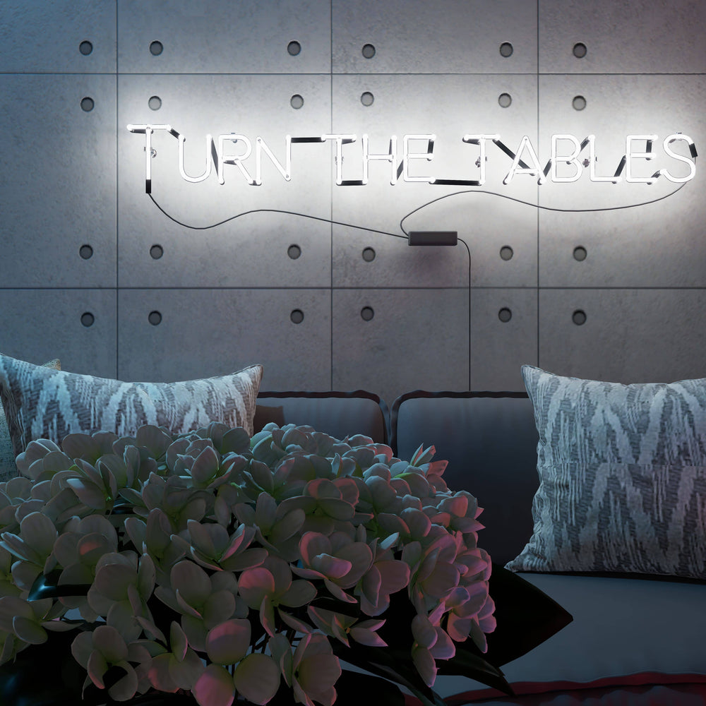 Table Signage Light Turn the Tables vintage neon sign — NeonsignLife™ | Custom LED Neon ...
