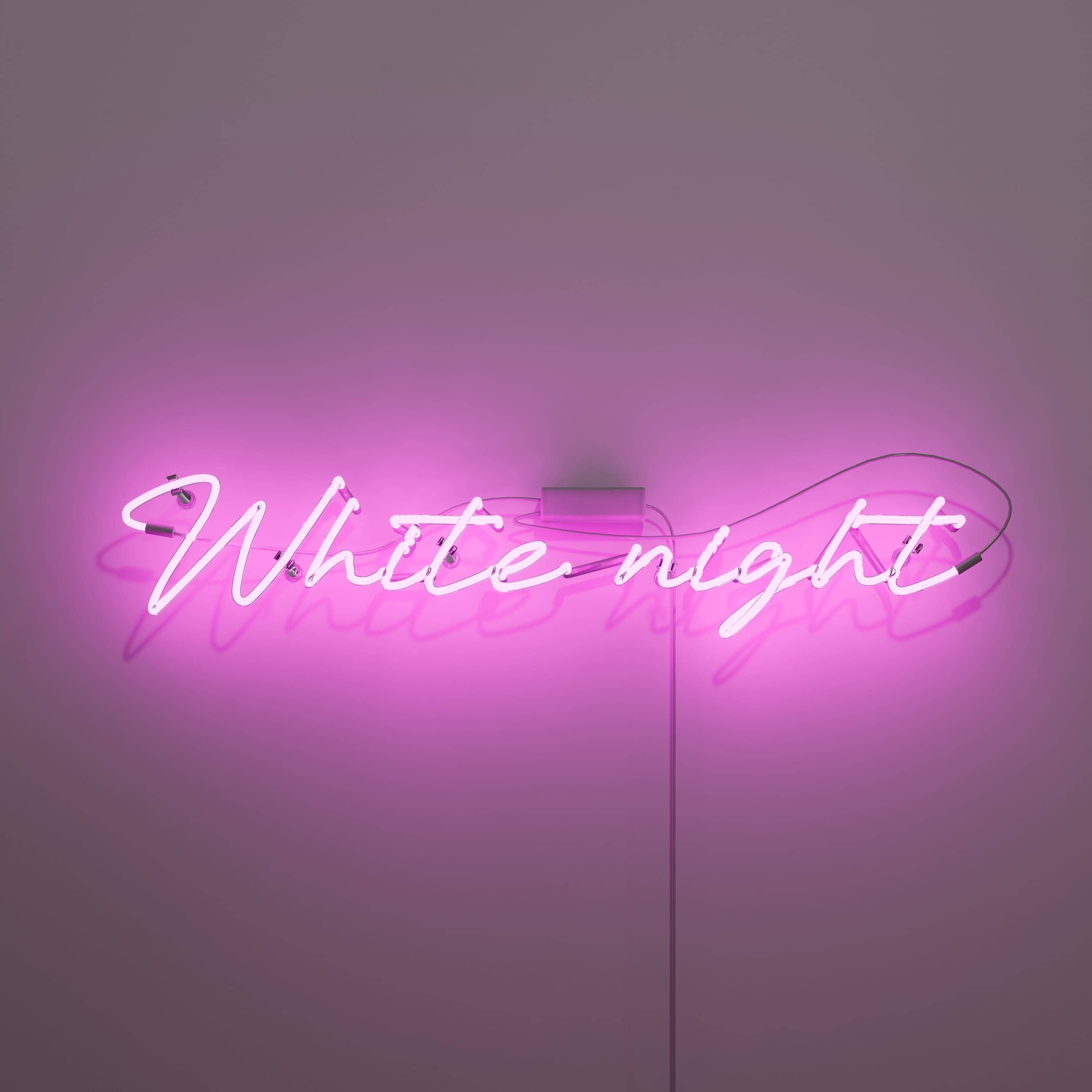 Vintage Neon Signs and the Allure of White Night