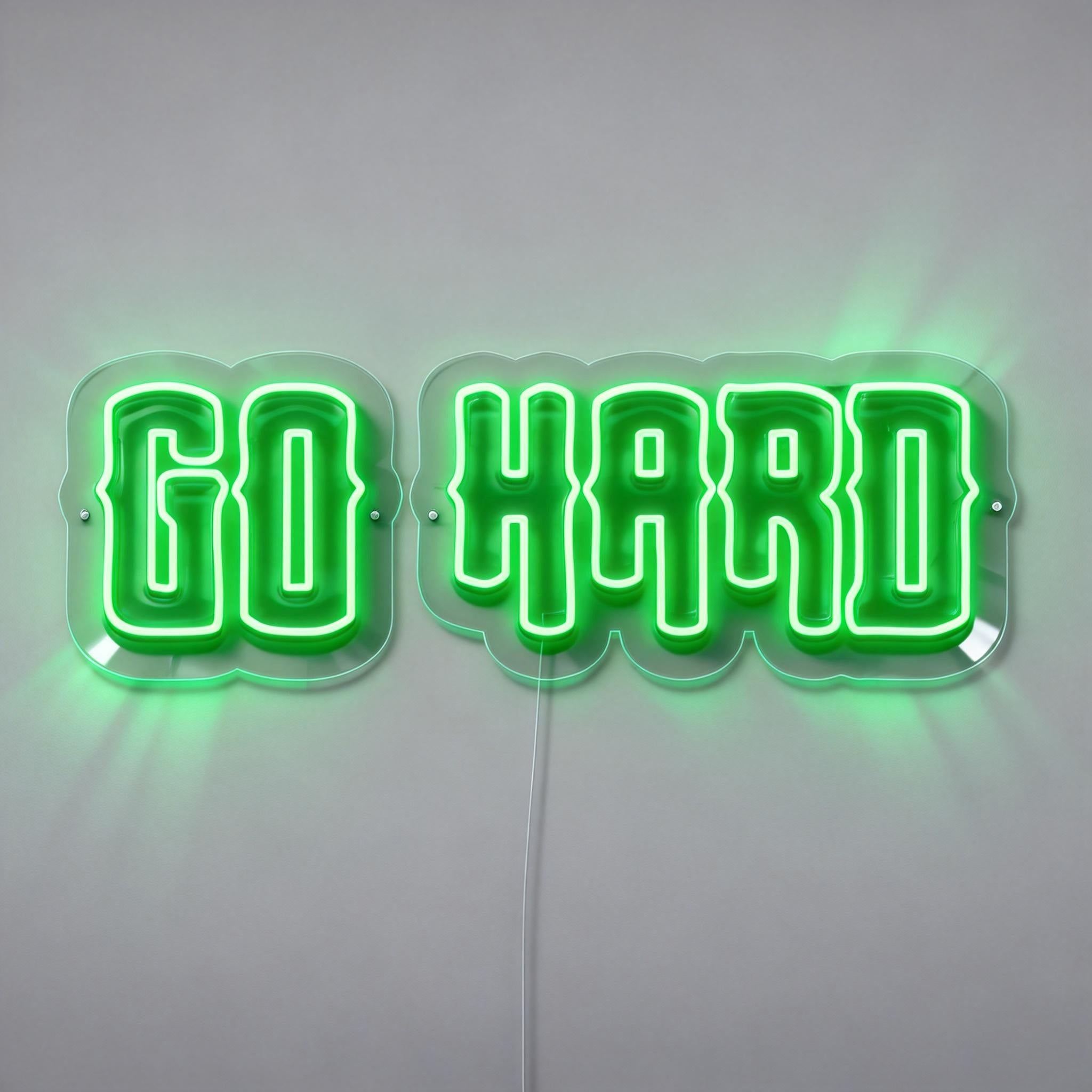Go Hard Neon Sign
