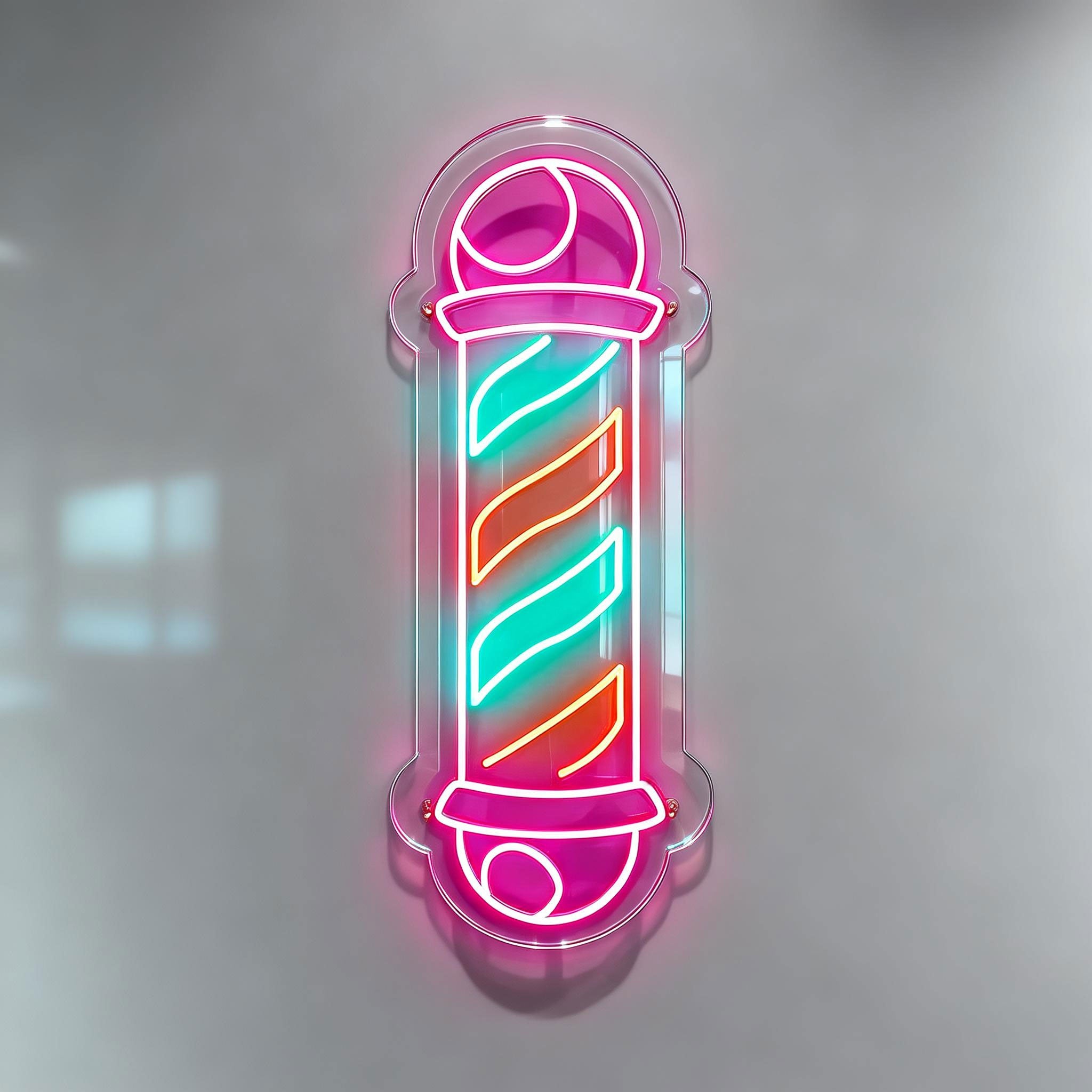 Hair Salon Neon Signs Barber Pole