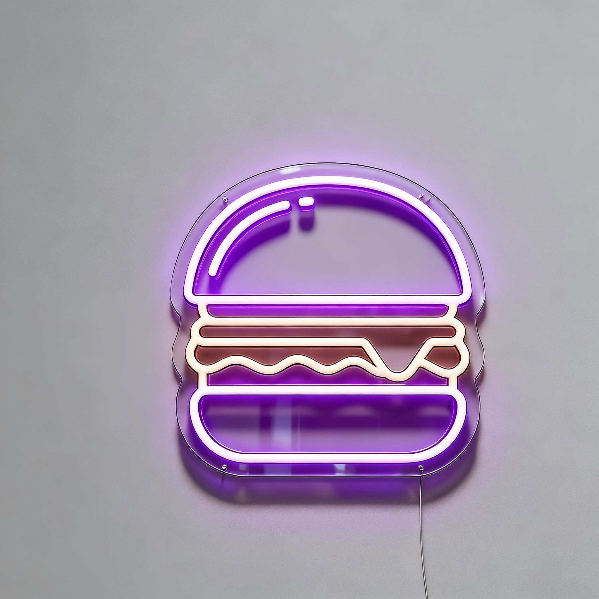 Hamburger Neon Sign