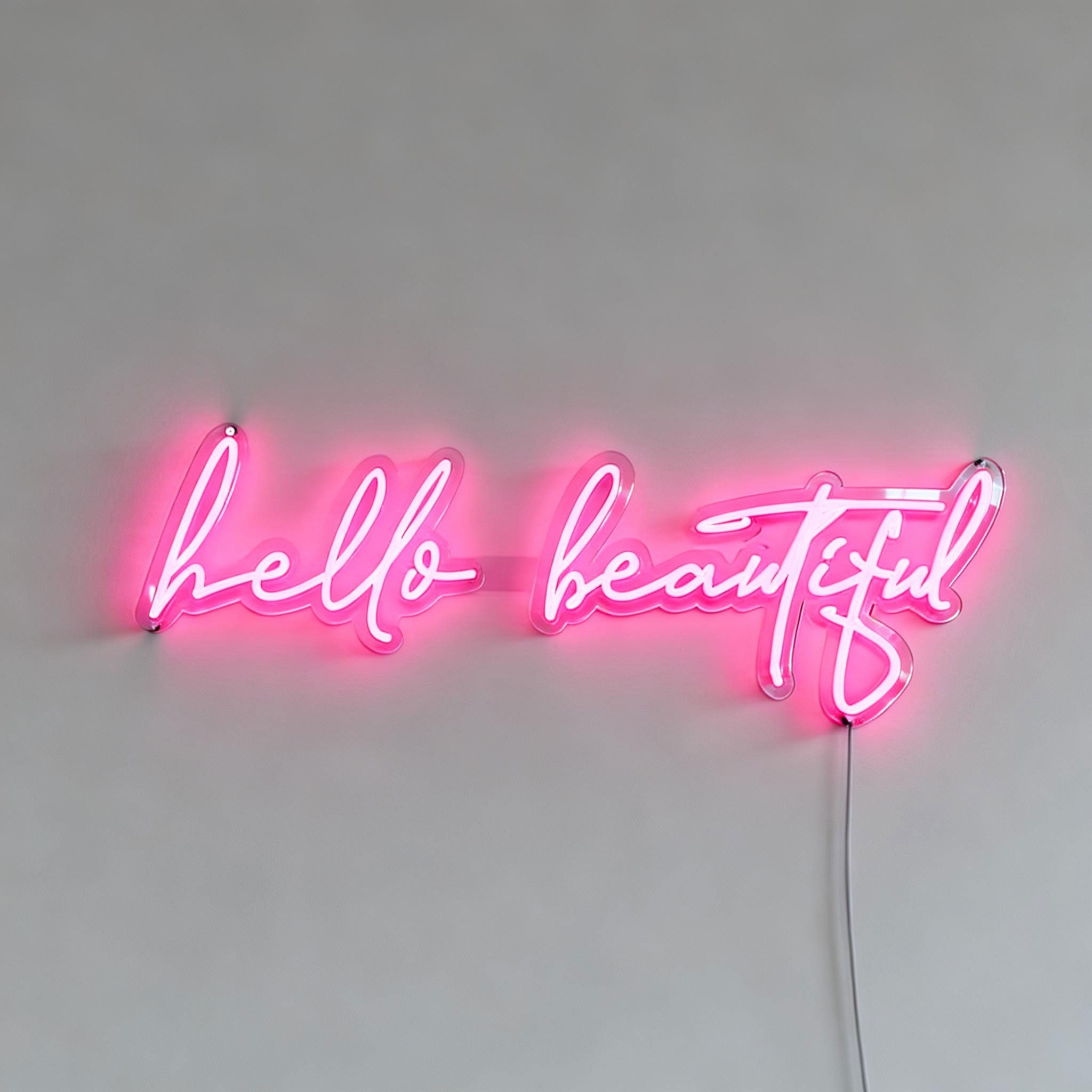 Hello Beautiful Neon Sign
