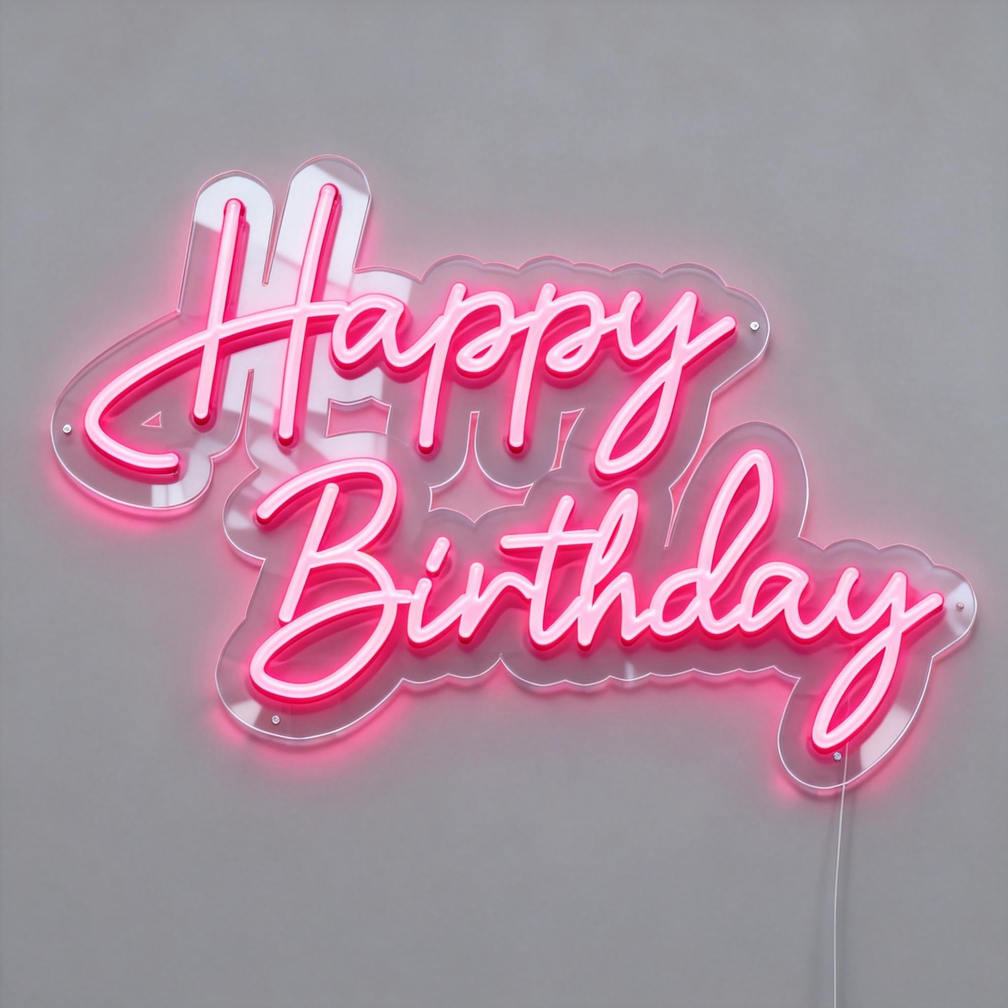 Happy Birthday Led Neon Sign — NeonsignLife™ | Custom LED Neon Sign ...