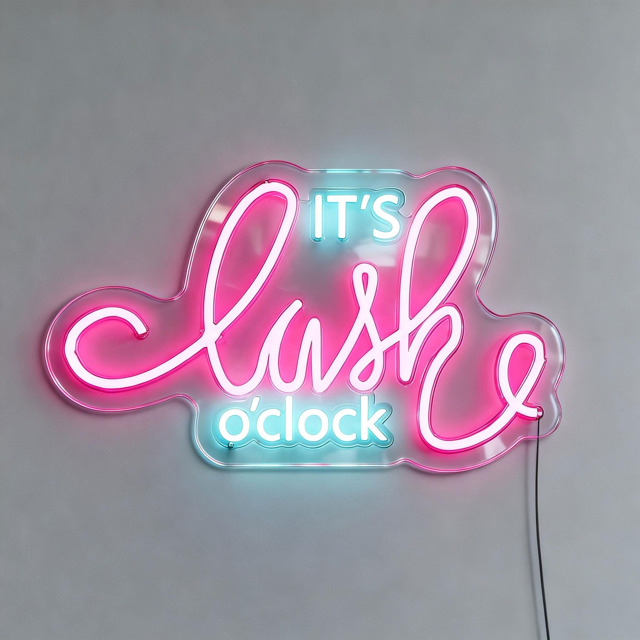 It's Lash O'clock Lashes Neon Sign