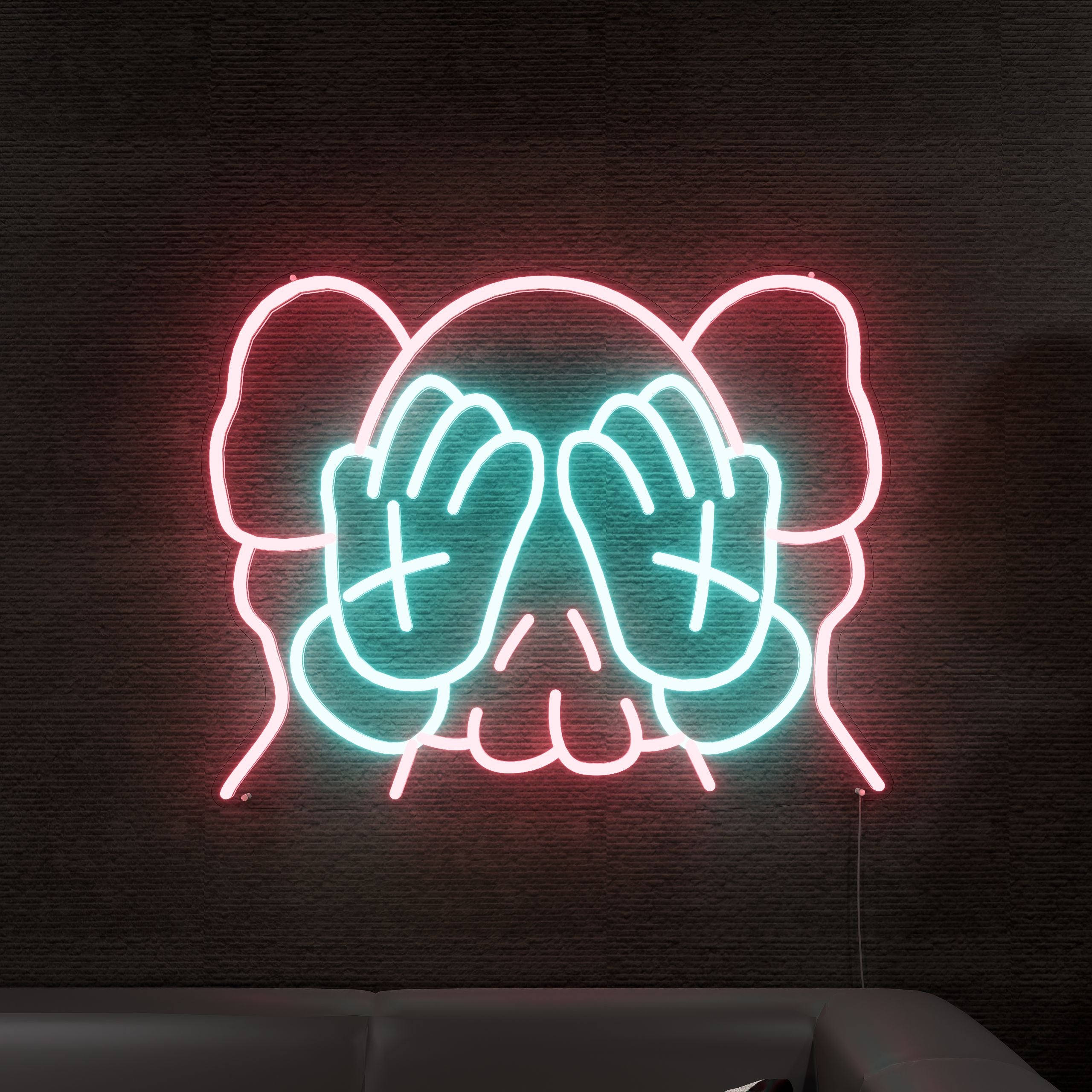 KAWS NEON SIGN — Custom LED Neon Sign & Wall Decor Art | NeonsignLife