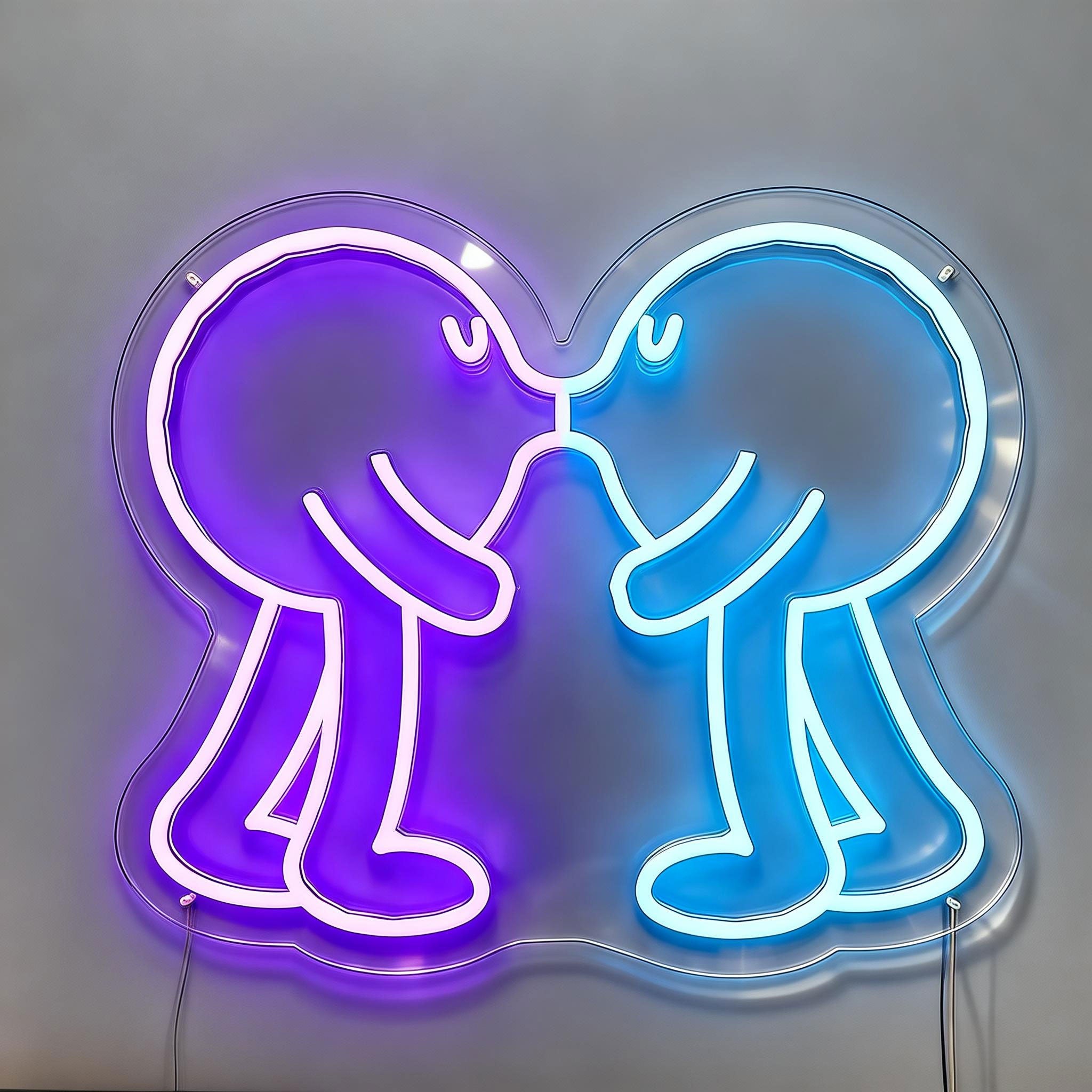 Kiss Smile Neon Sign