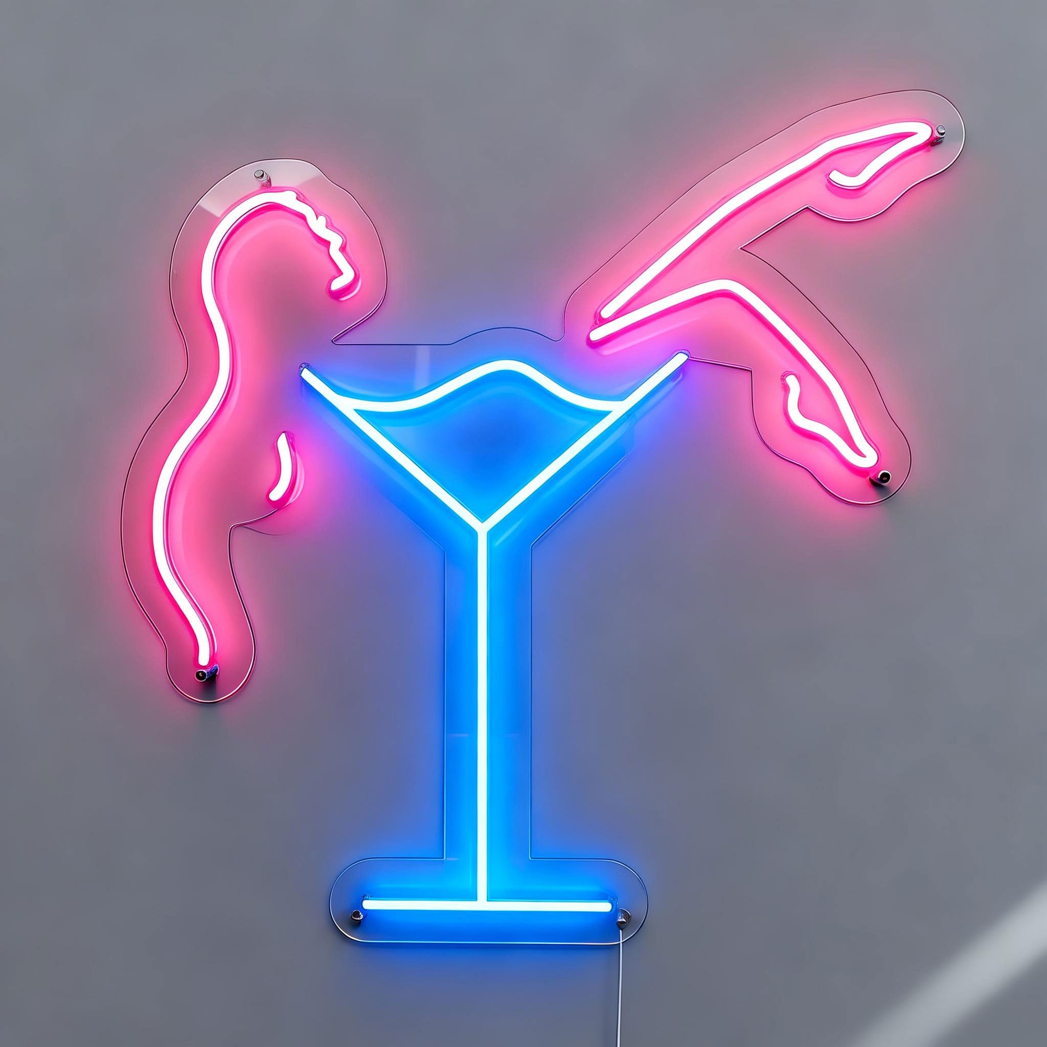 Lady in Cocktail neon sign