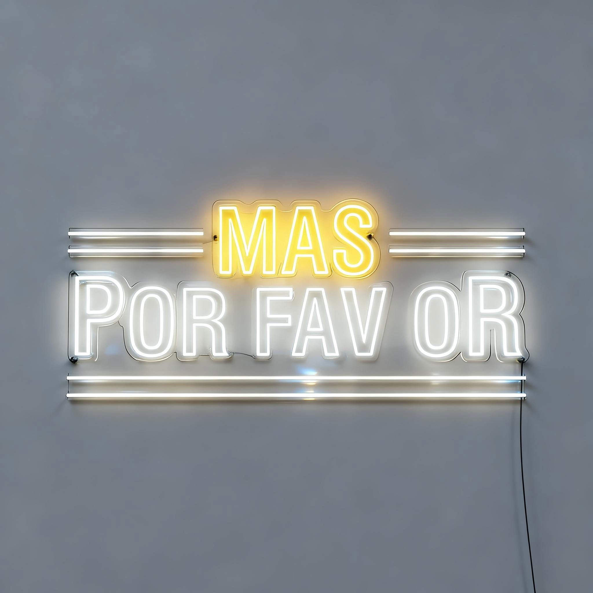 Mas Por Favor Neon Restaurant Signs