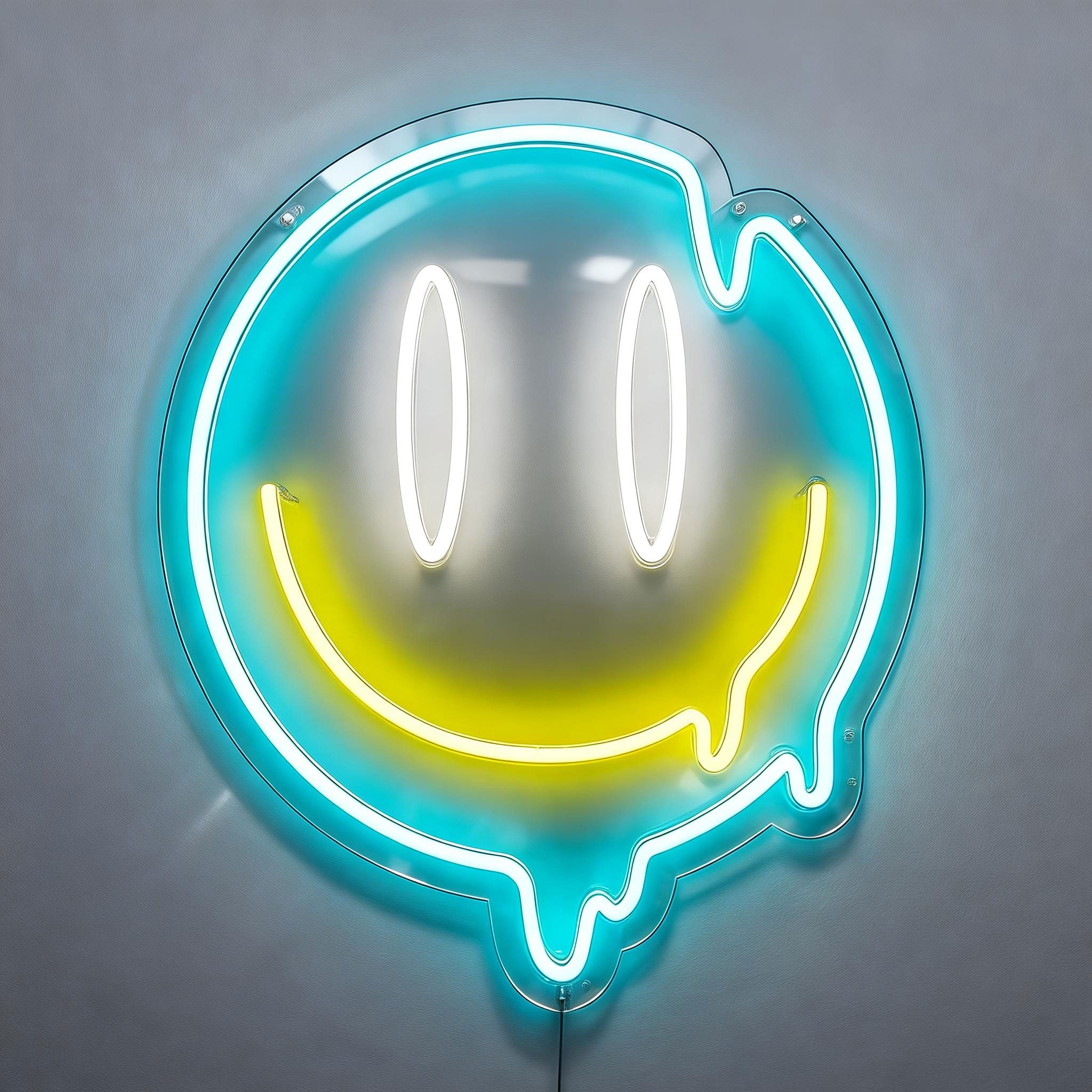 Melted Smile Neon Sign