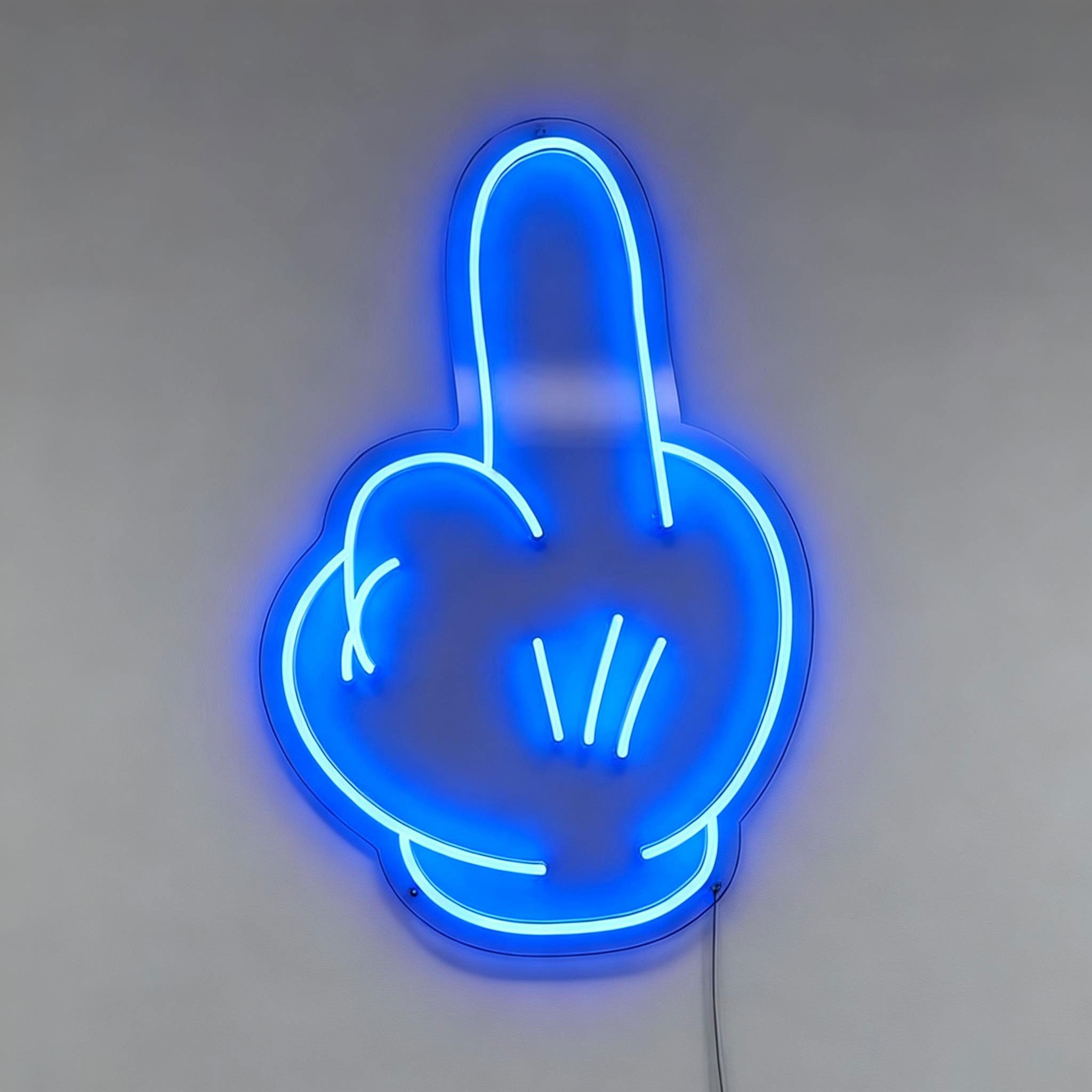 Mickey's Middle Finger Neon Sign