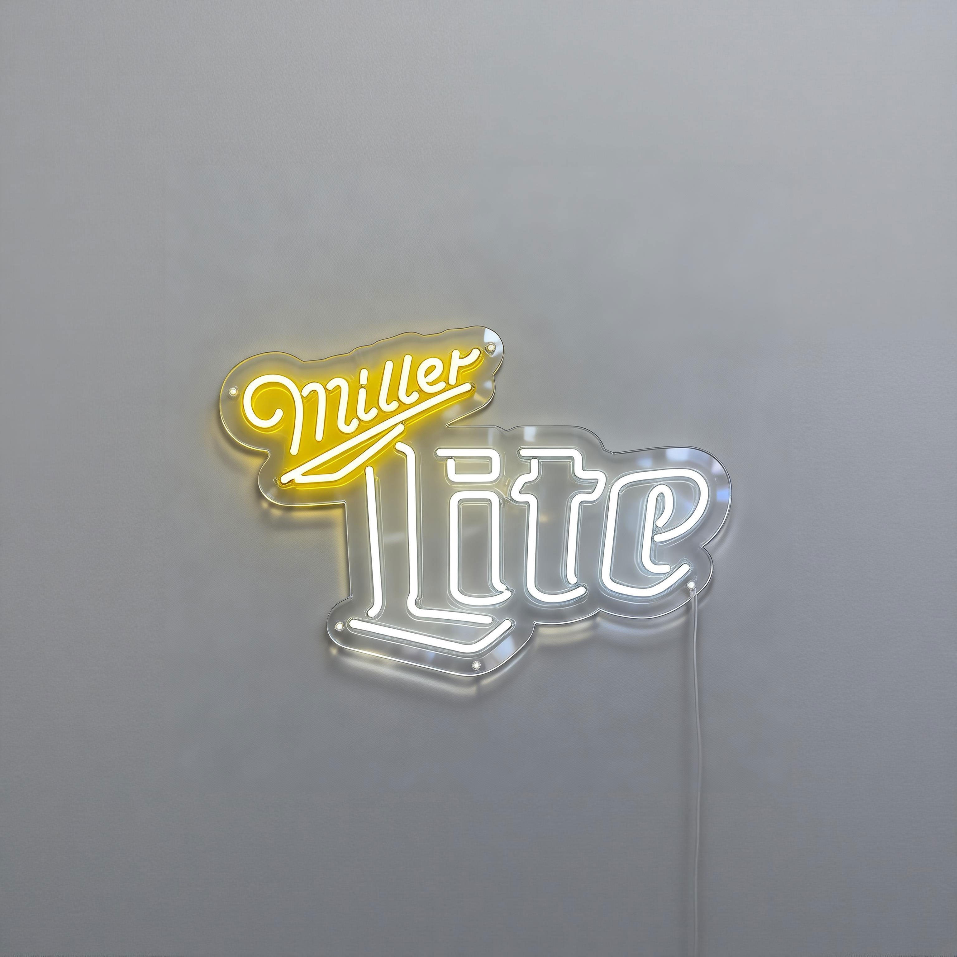 Miller Lite Neon Sign — NeonsignLife™ | Custom LED Neon Sign